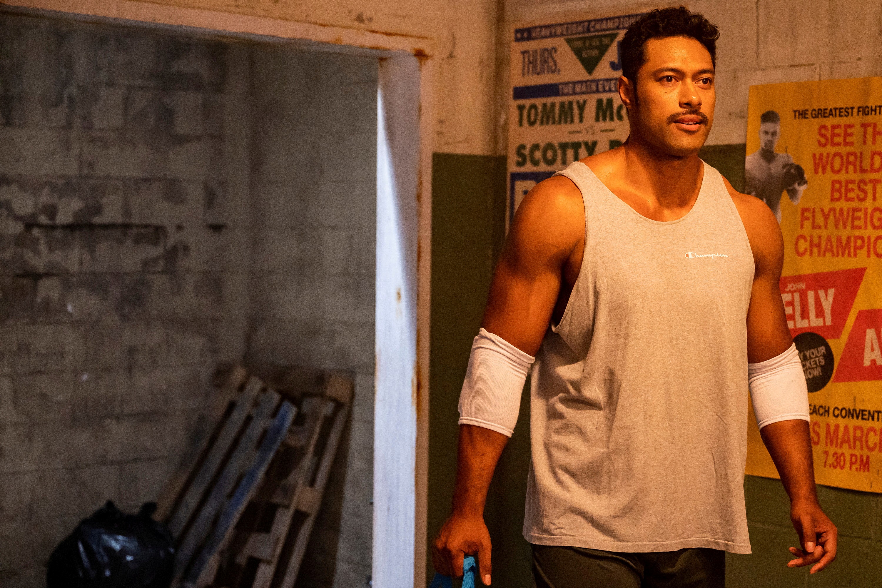 Uli Latukefu as Dwayne Johnson in Young Rock HD Wallpaper