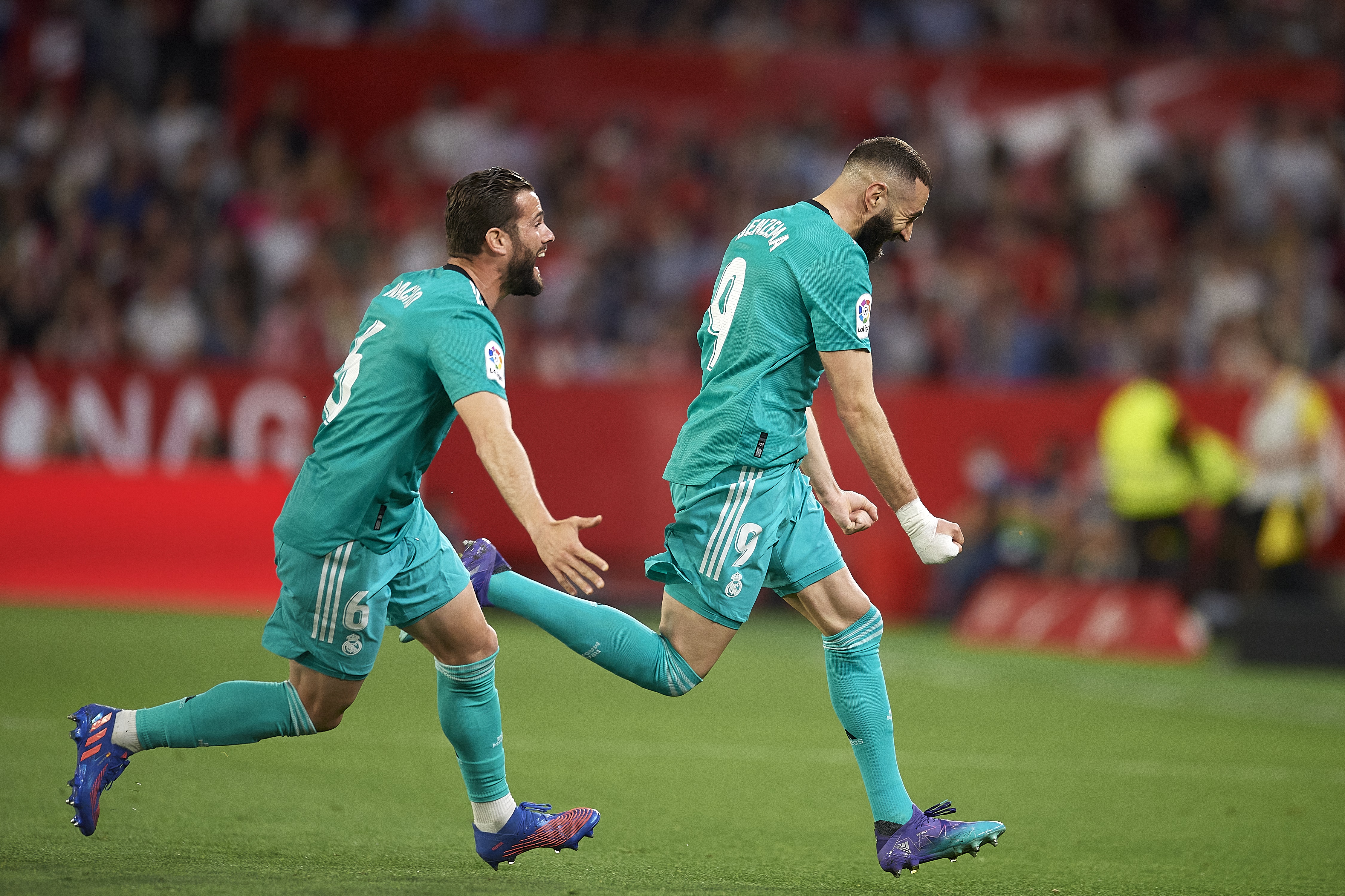 Karim Benzema and Nacho from Real Madrid C.F. 4K HD Wallpaper