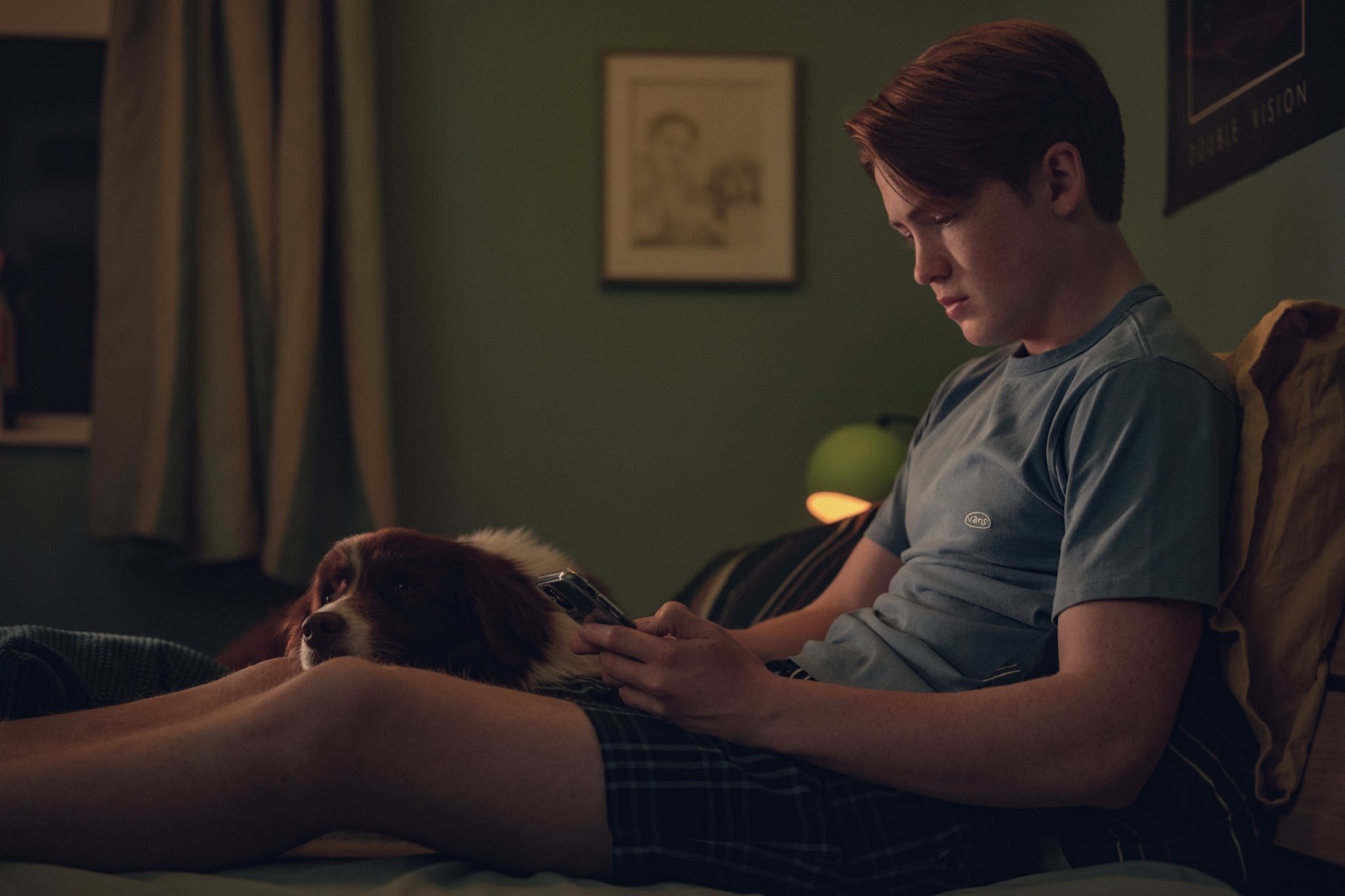 Nick and his dog from Heartstopper HD Wallpaper
