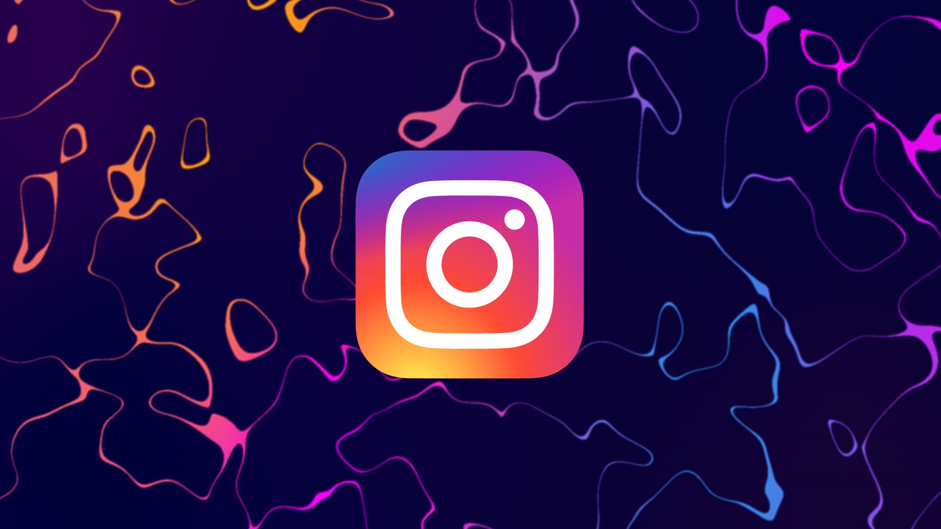 Instagram logo on abstract background HD Wallpaper
