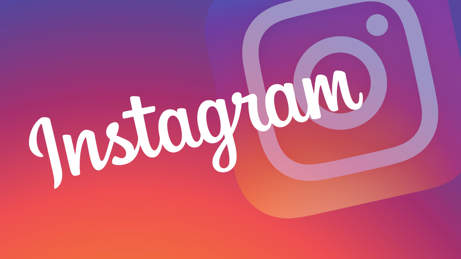 Instagram logo and wordmark HD Wallpaper