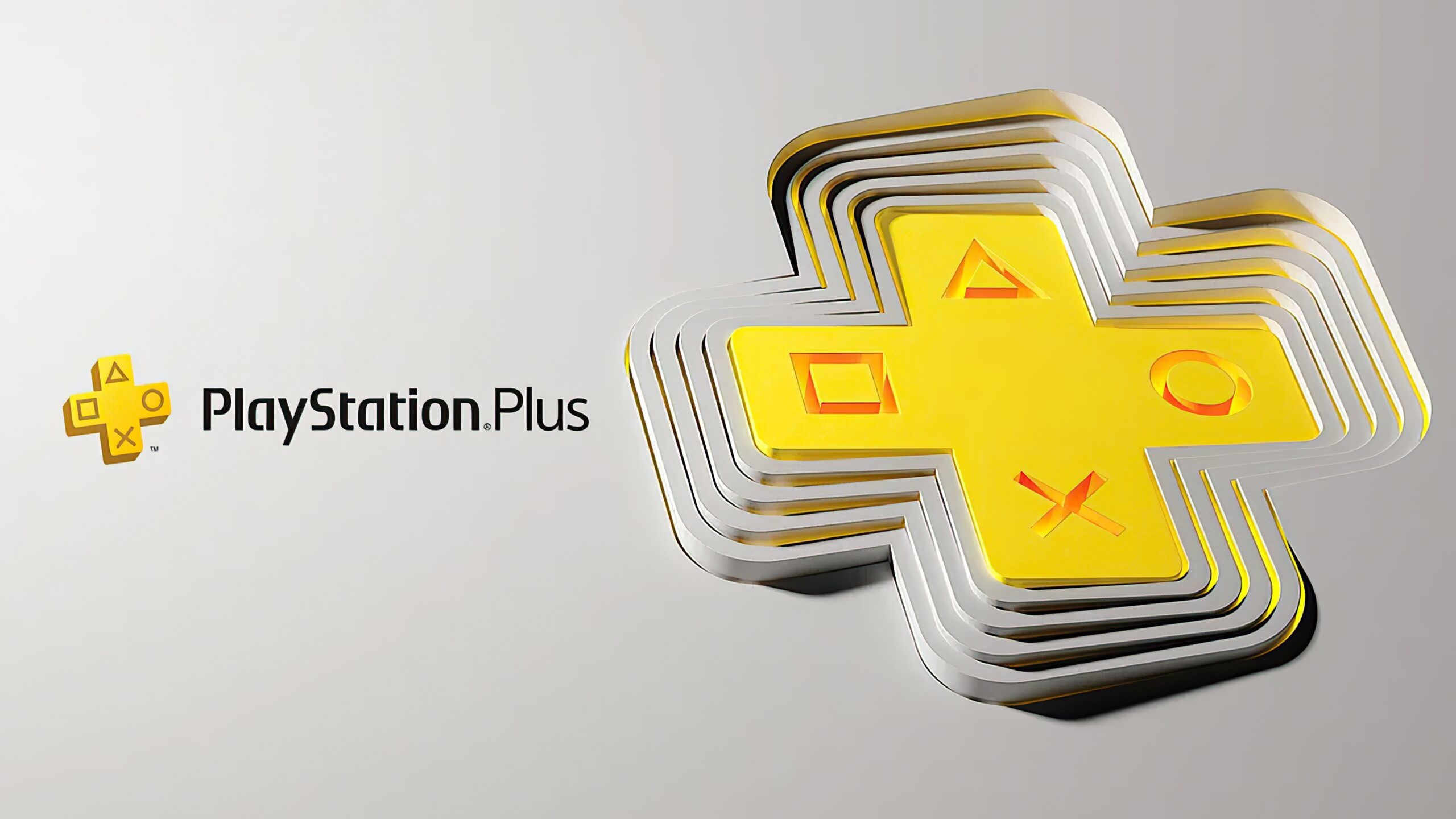 PlayStation Plus logo and layered icon HD Wallpaper