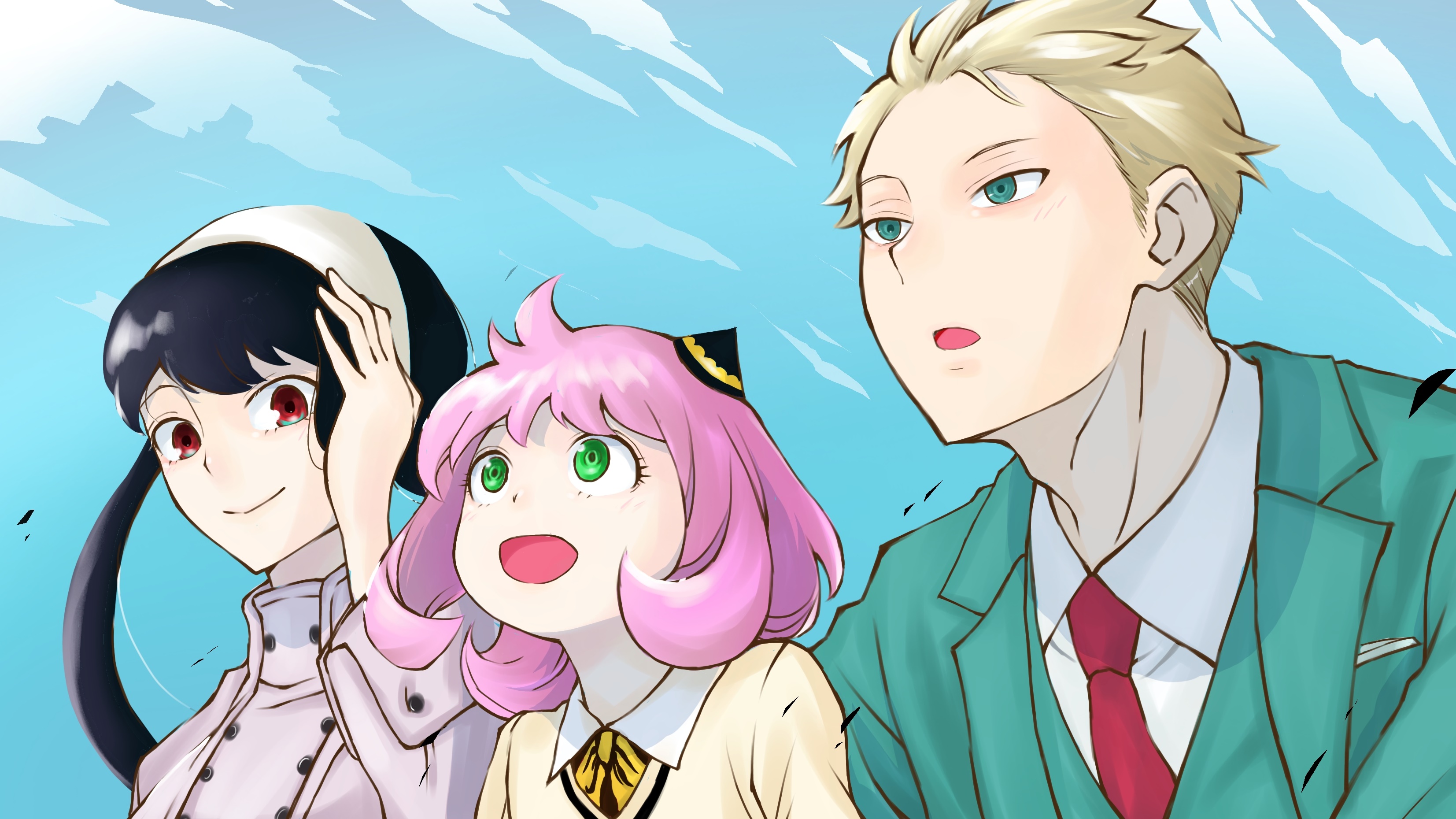 Anya, Loid, and Yor Forger from Spy X Family HD Wallpaper