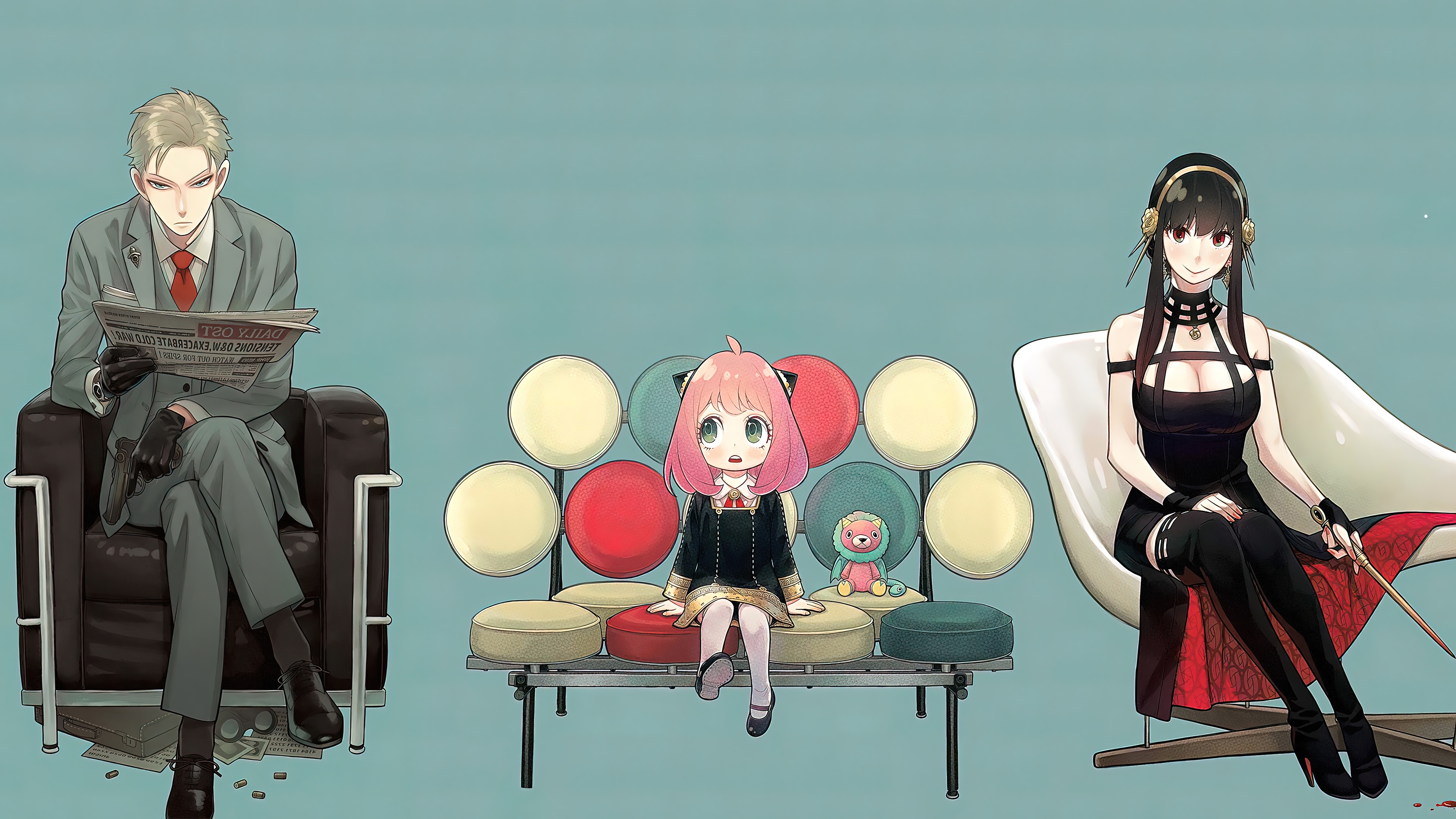 Spy X Family 4K: Loid, Anya, and Yor Forger HD Wallpaper