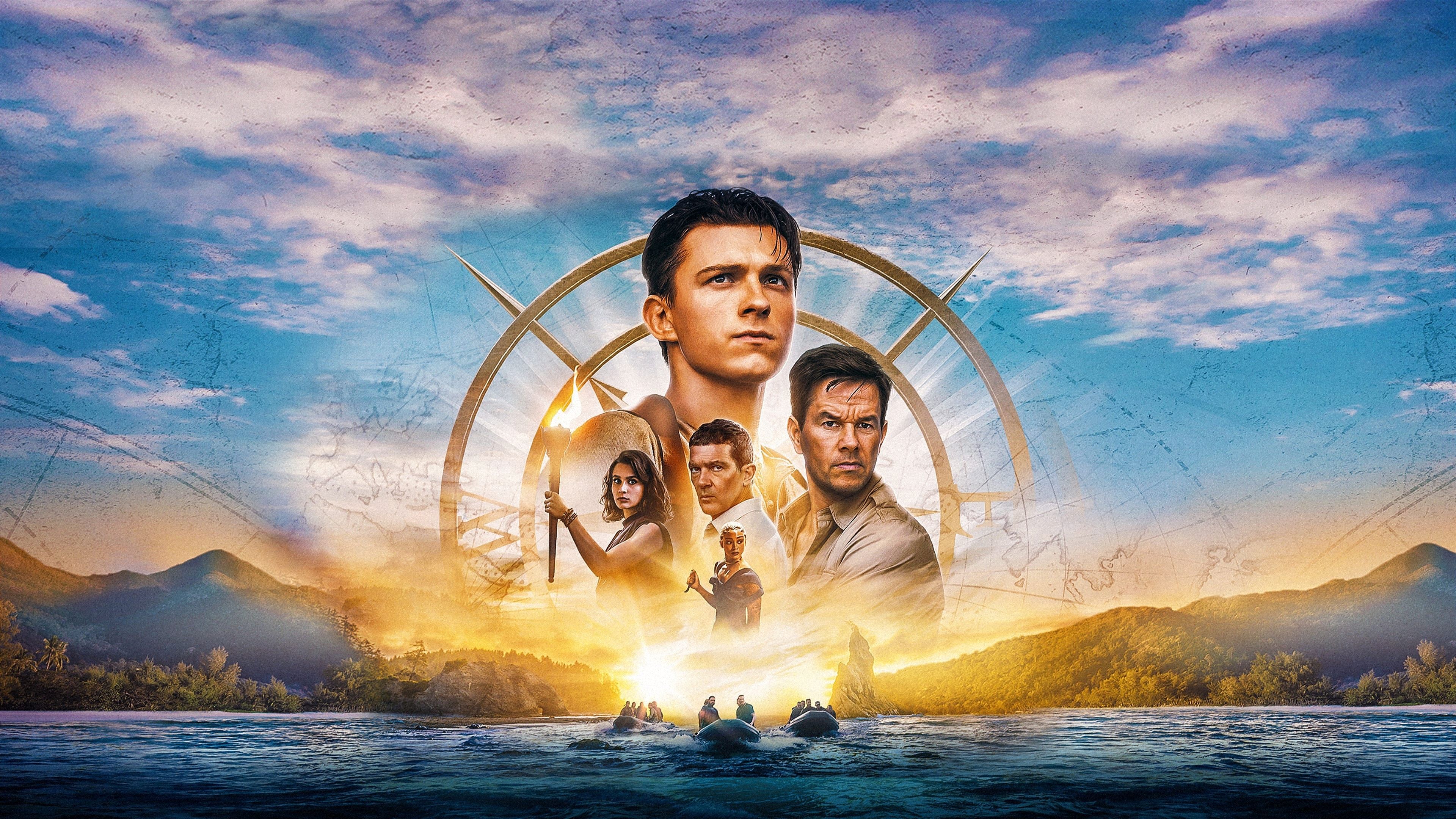 Uncharted 4K: Tom Holland and Mark Wahlberg HD Wallpaper