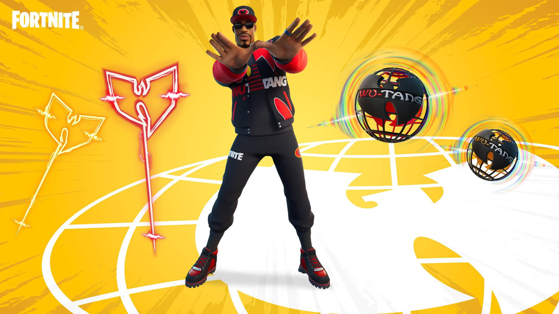 Fortnite Wu-Tang Clan Outfit with Pickaxes and Back Blings HD Wallpaper