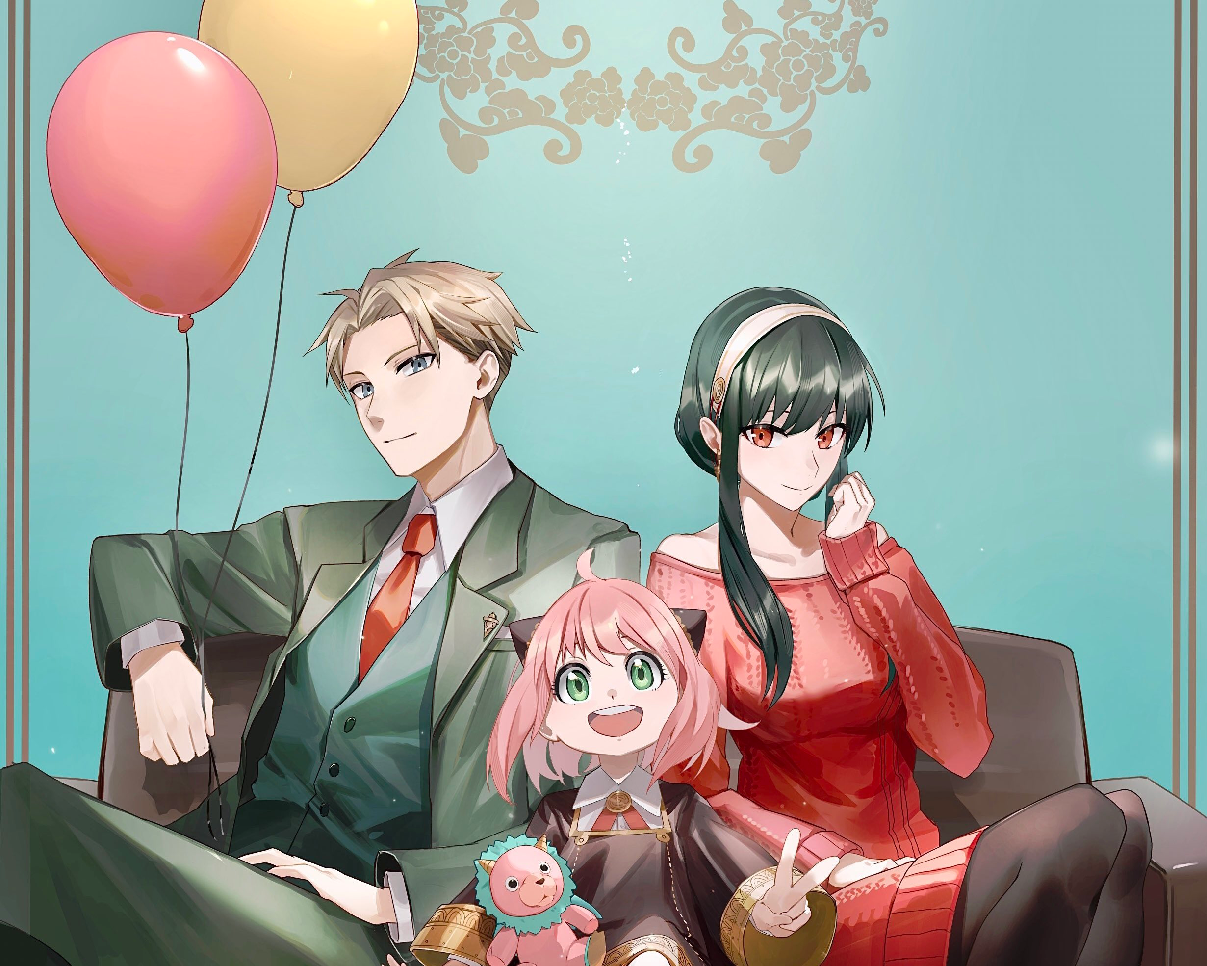 Anya, Yor, and Loid Forger from Spy X Family HD Wallpaper