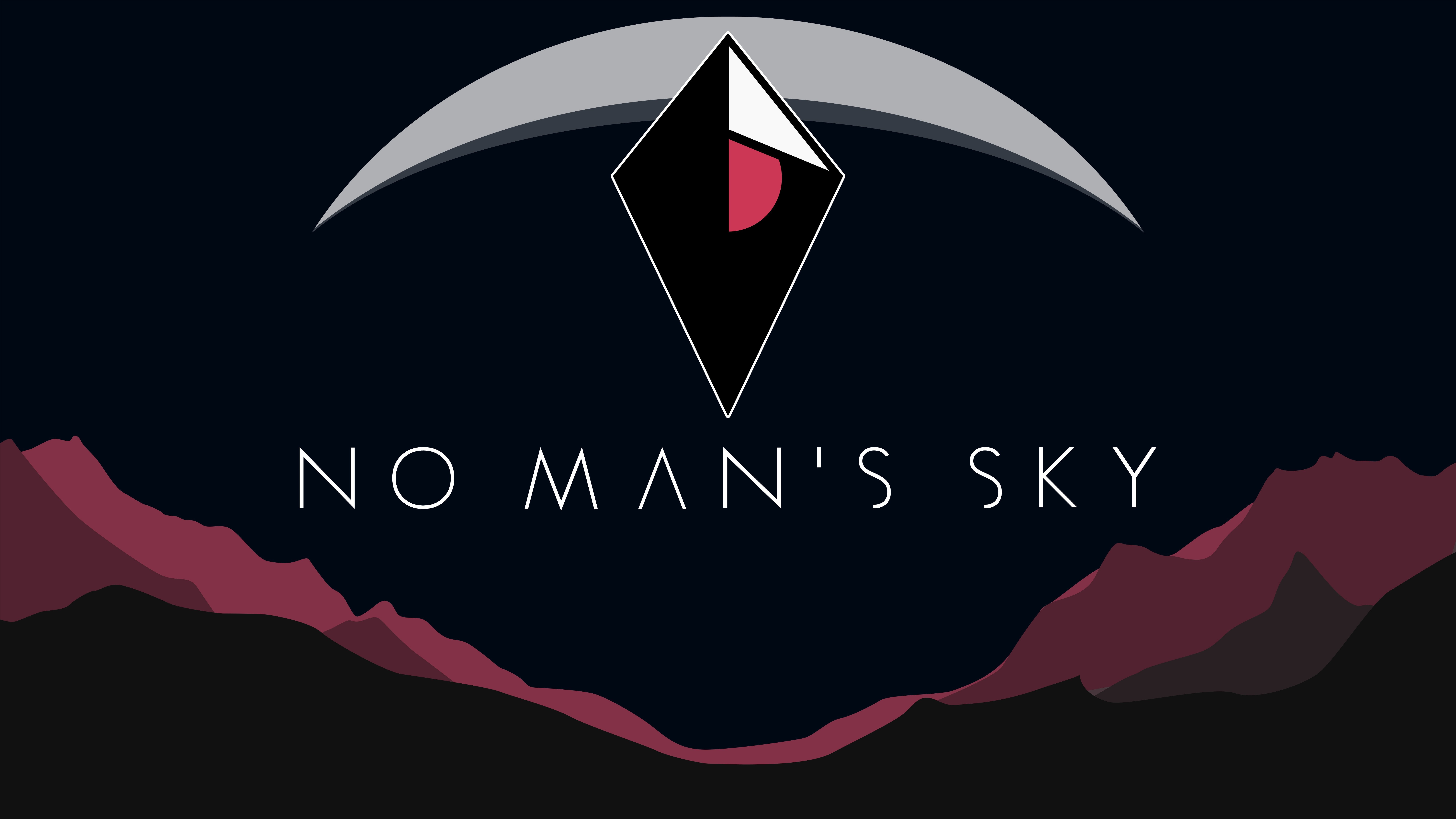 No Man's Sky Logo HD Wallpaper