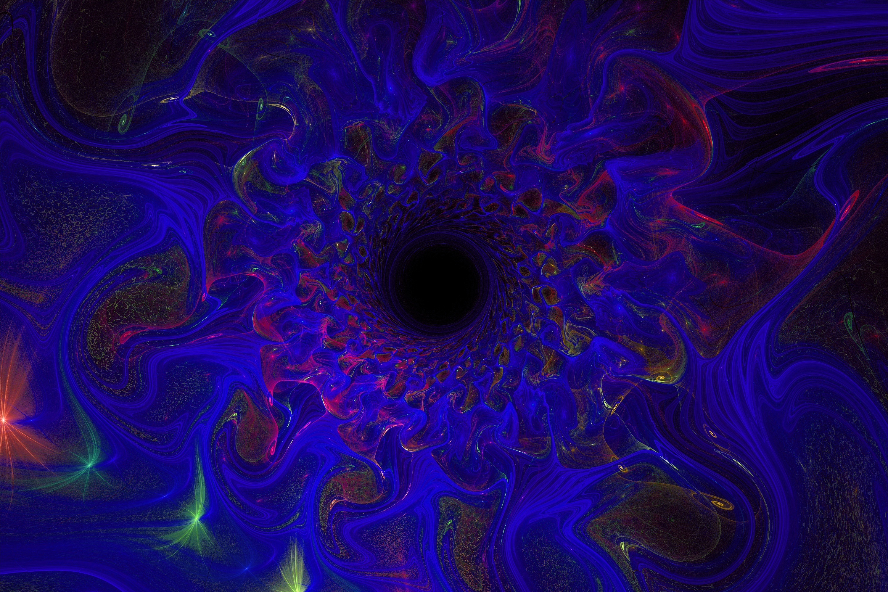Abstract Blue Swirl HD Wallpaper
