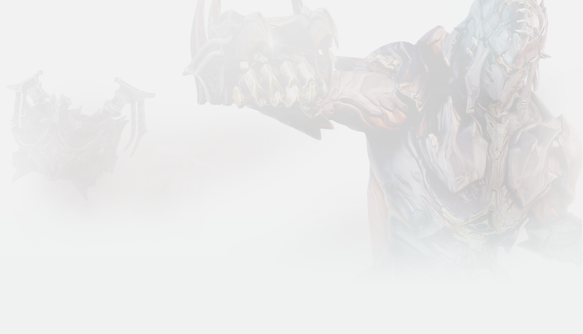 Warframe character in a foggy environment HD Wallpaper