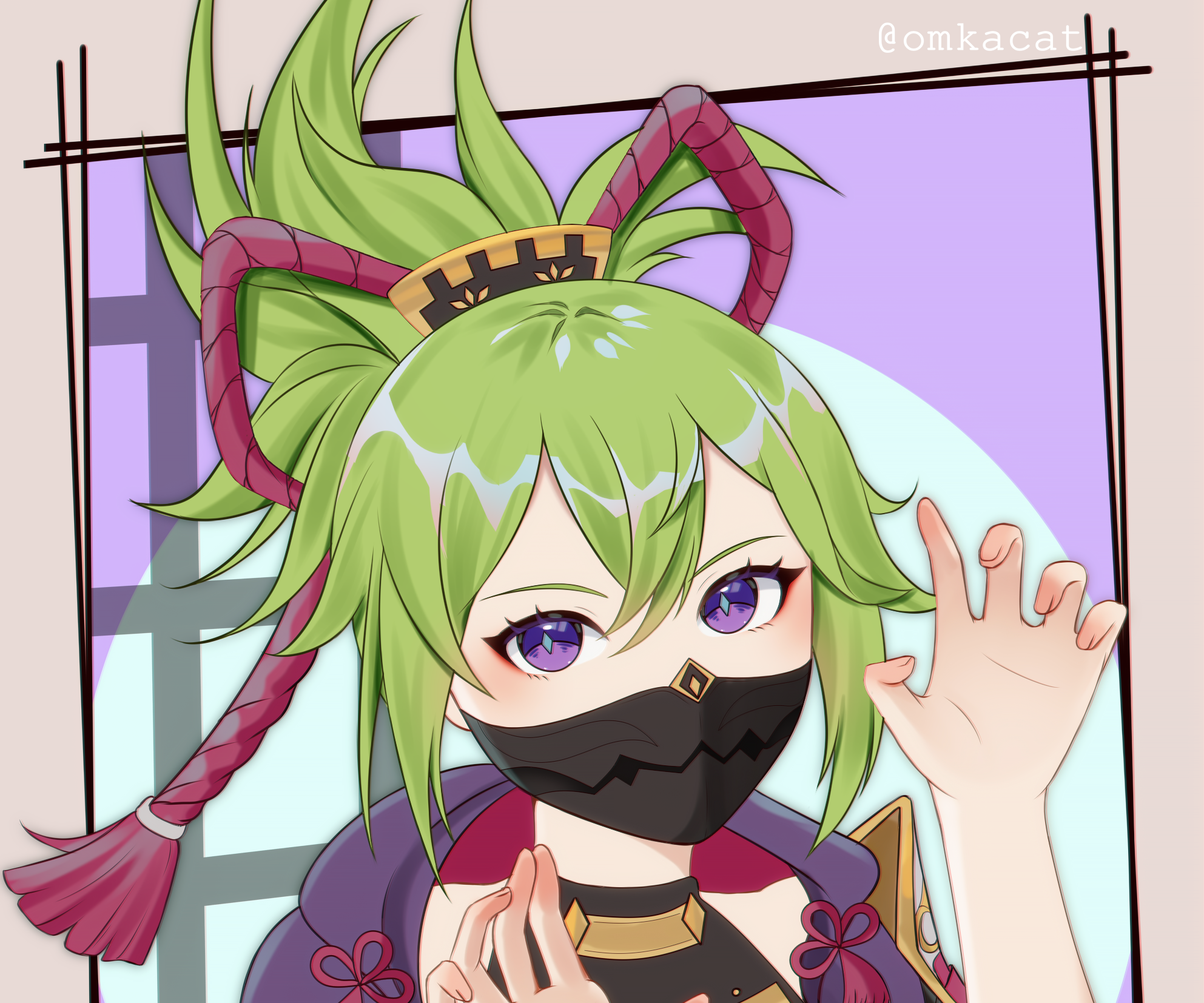 Kuki Shinobu from Genshin Impact HD Wallpaper