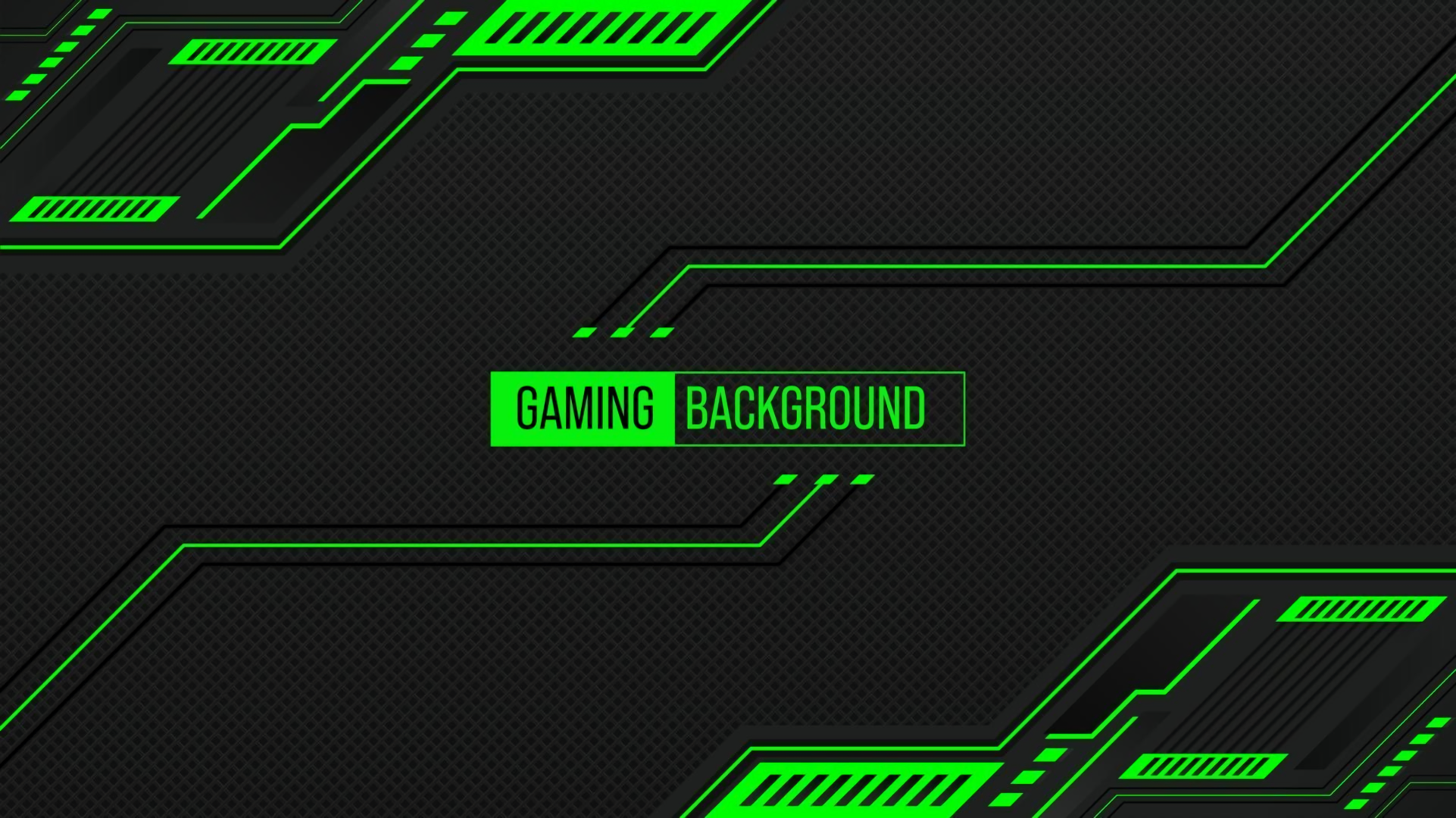 Gaming Background with Green Accents HD Wallpaper