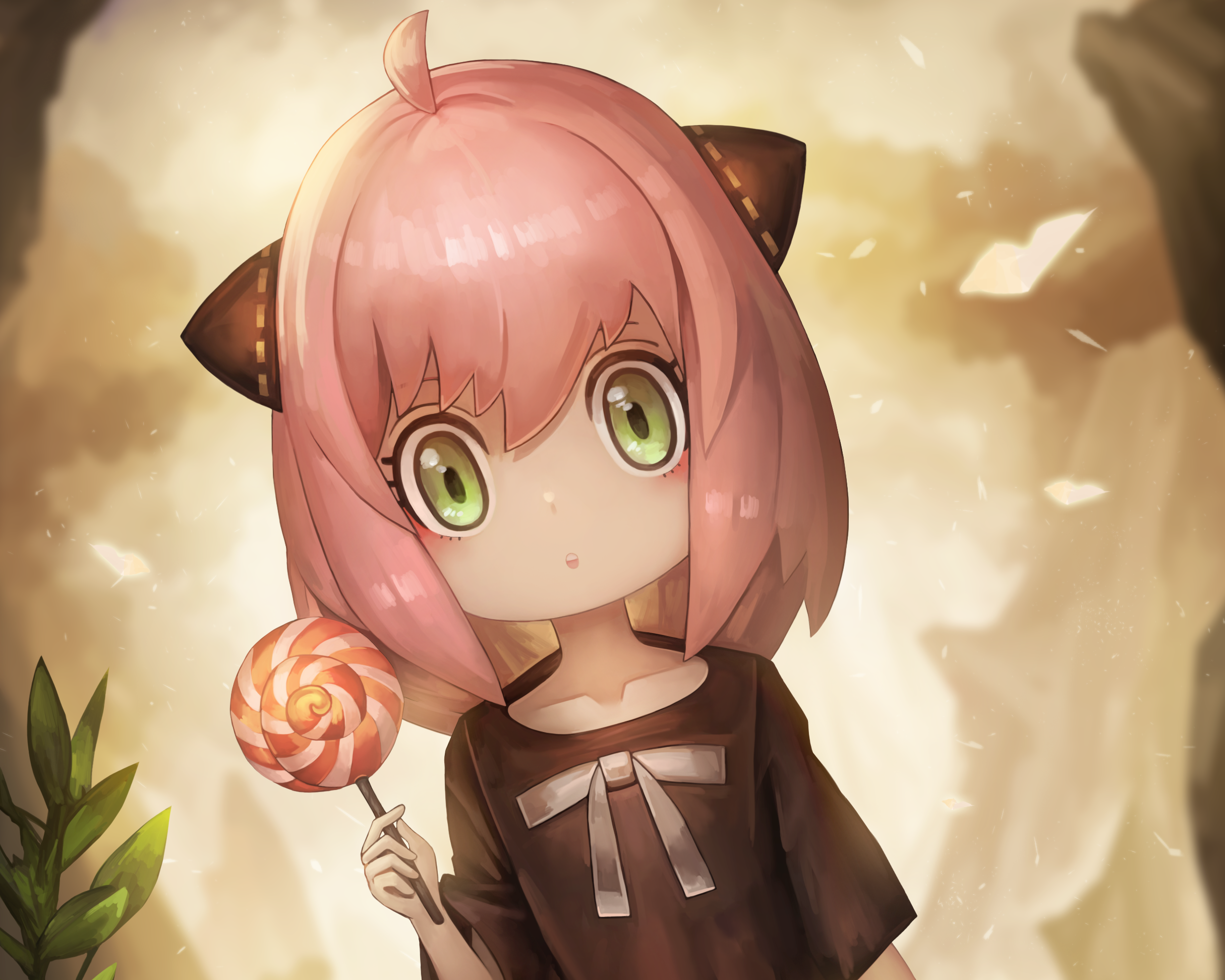 Anya Forger from Spy X Family holding a lollipop HD Wallpaper
