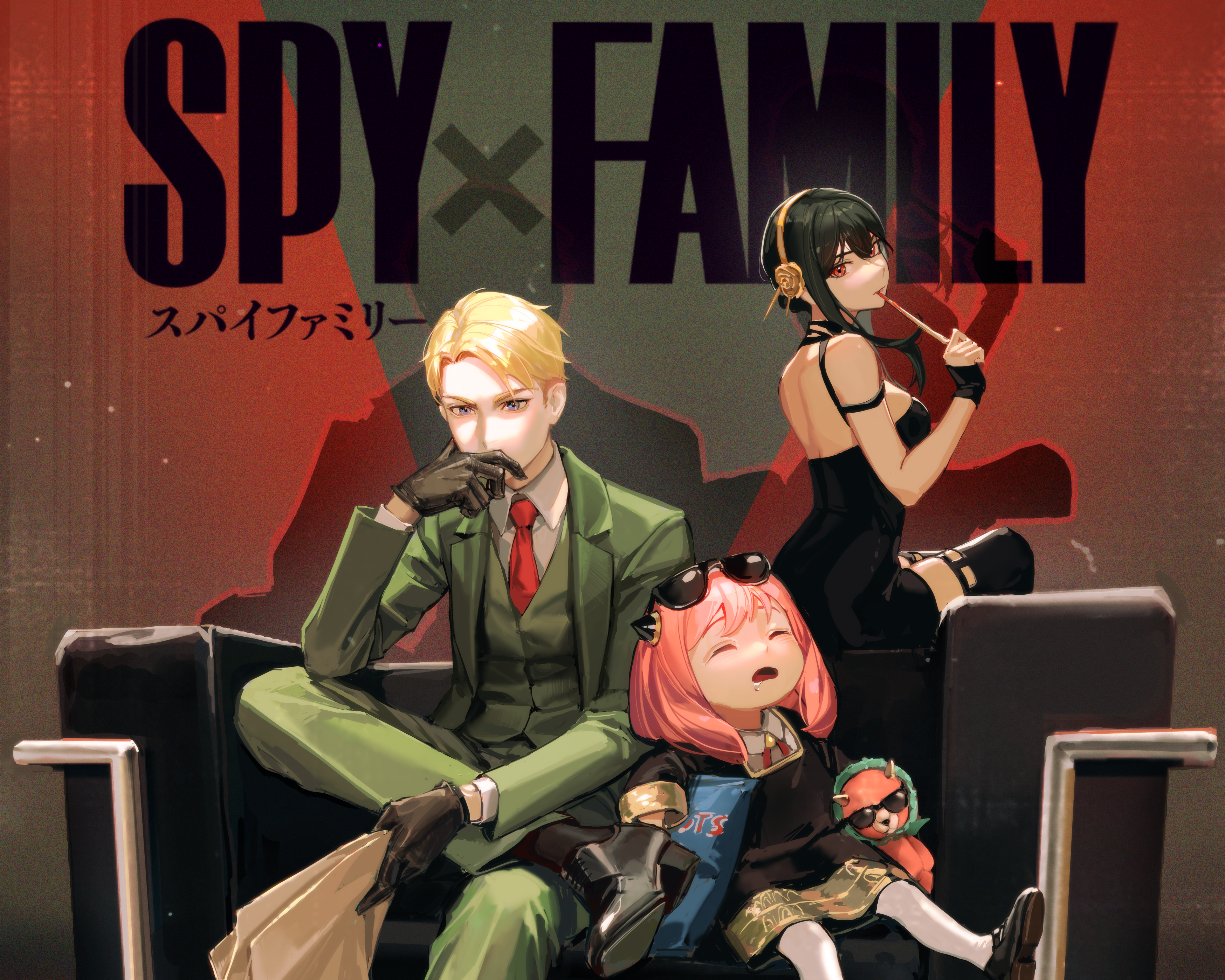Spy x Family Anya, Yor, and Loid Forger HD Wallpaper