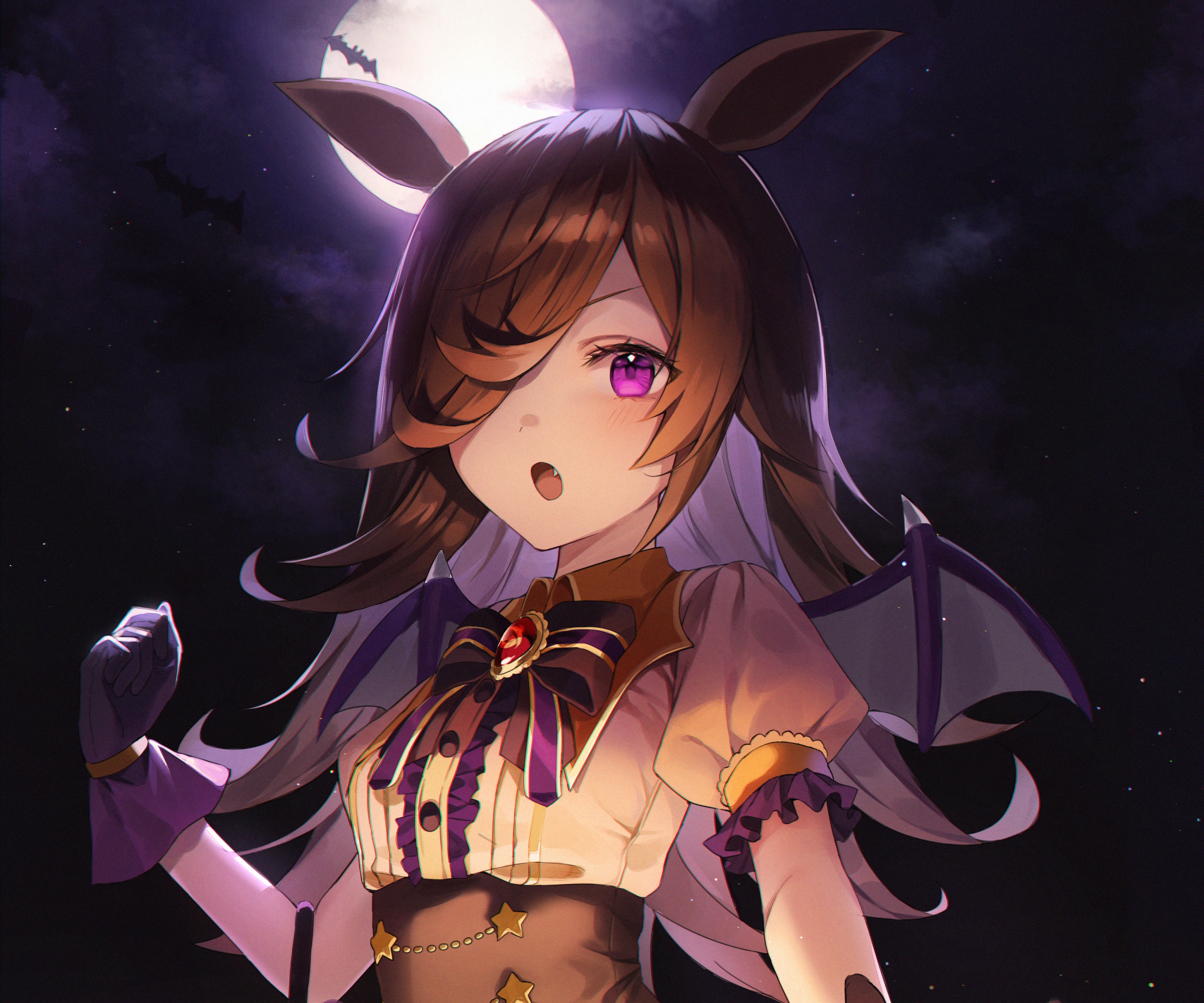 Rice Shower from Uma Musume: Pretty Derby Halloween HD Wallpaper