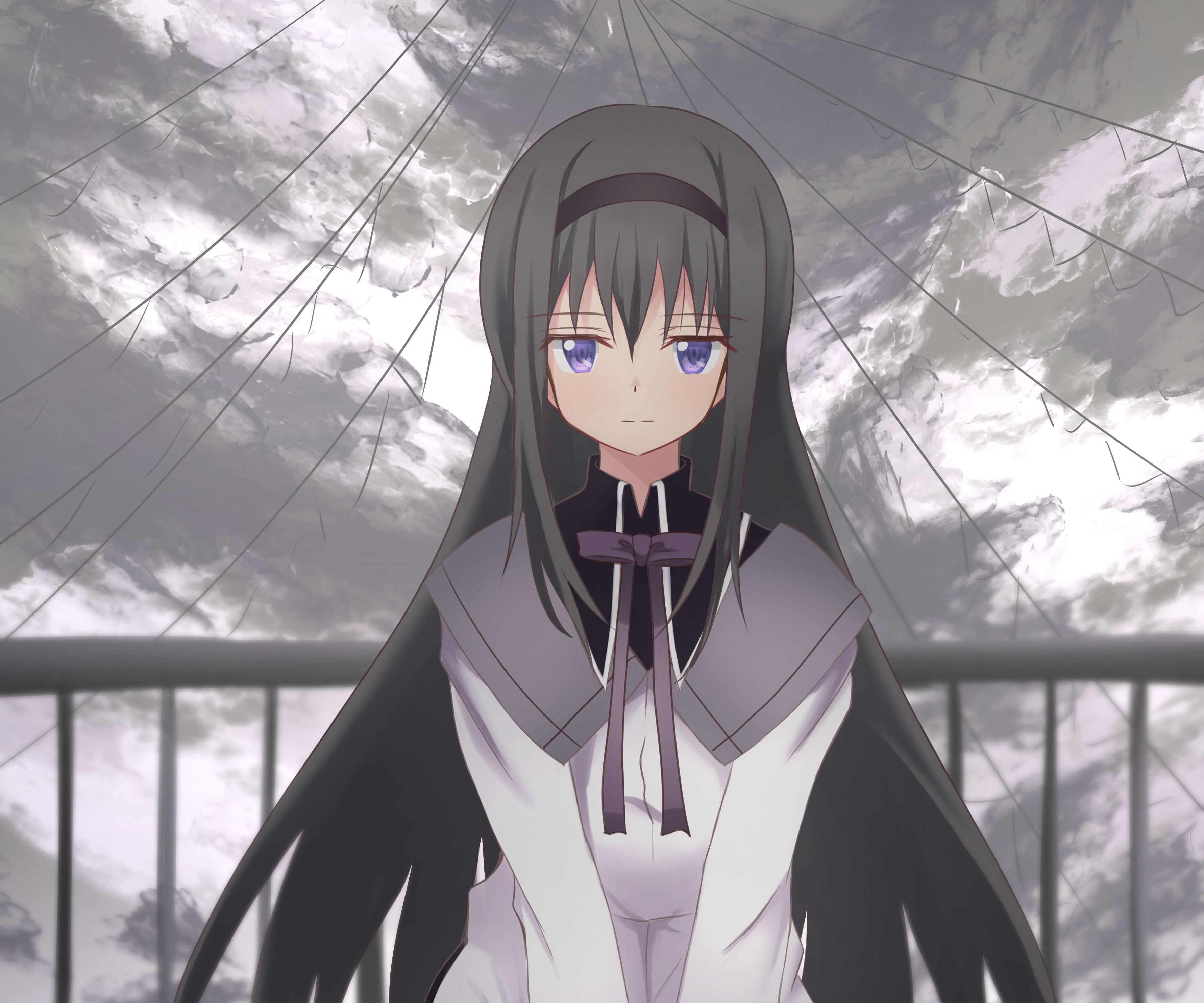 Homura Akemi from Puella Magi Madoka Magica HD Wallpaper