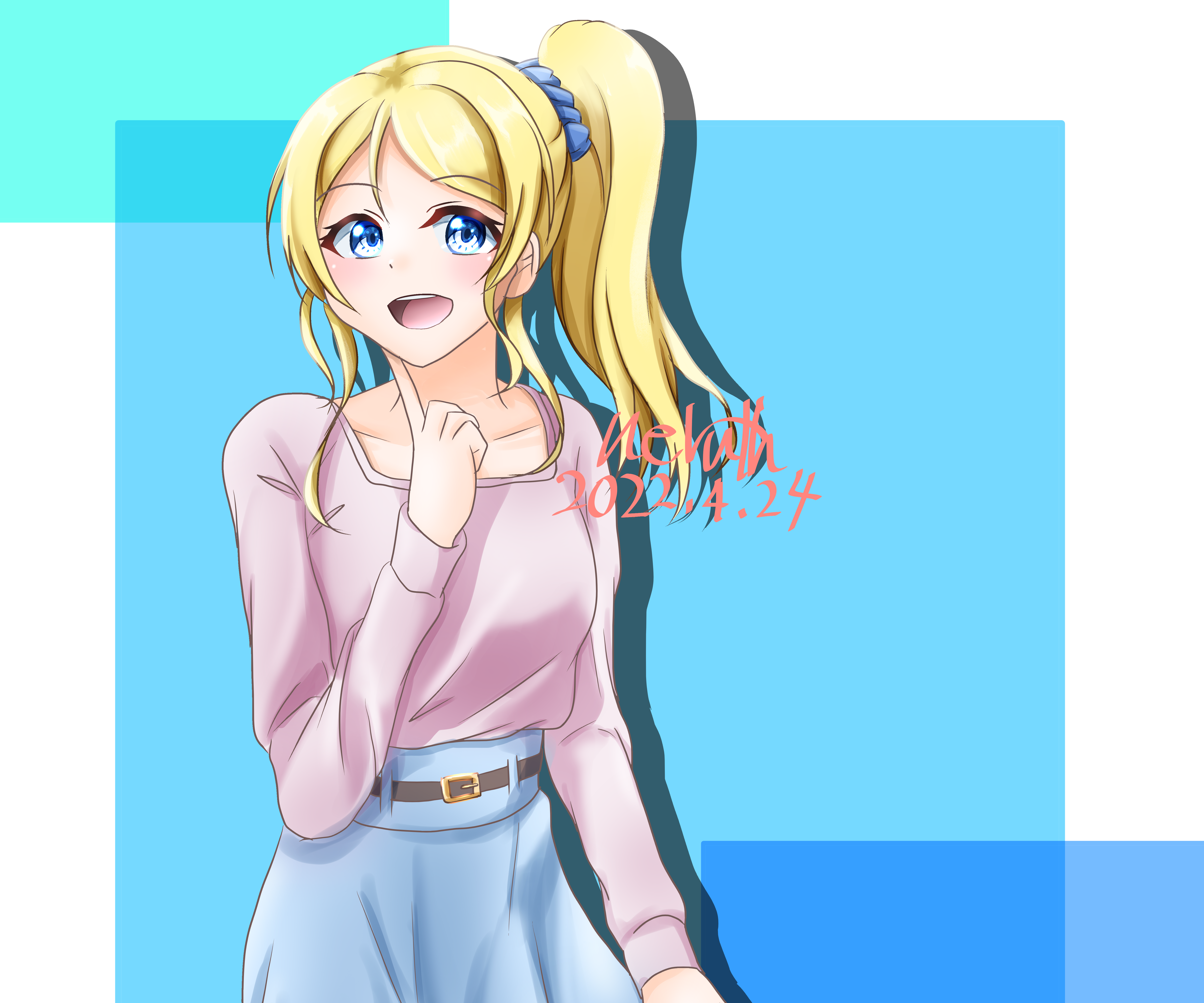 Eli Ayase from Love Live! 4K HD Wallpaper