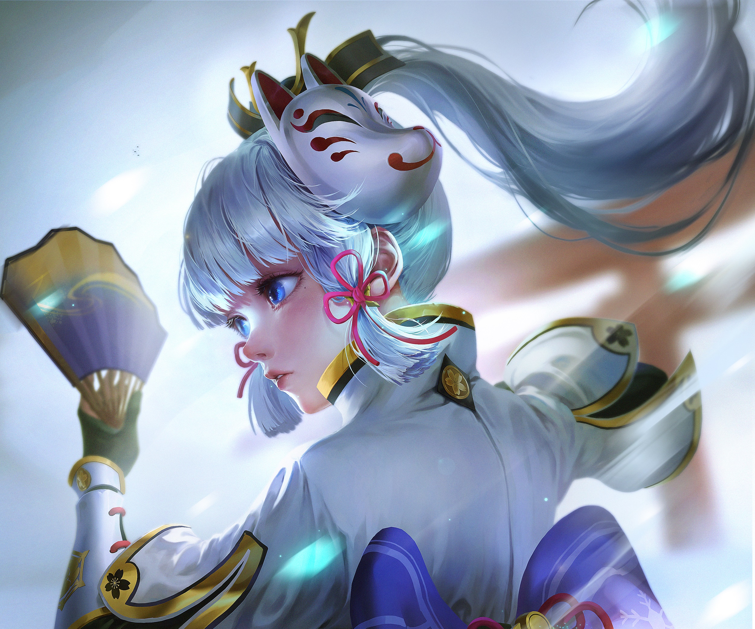 Kamisato Ayaka from Genshin Impact HD Wallpaper