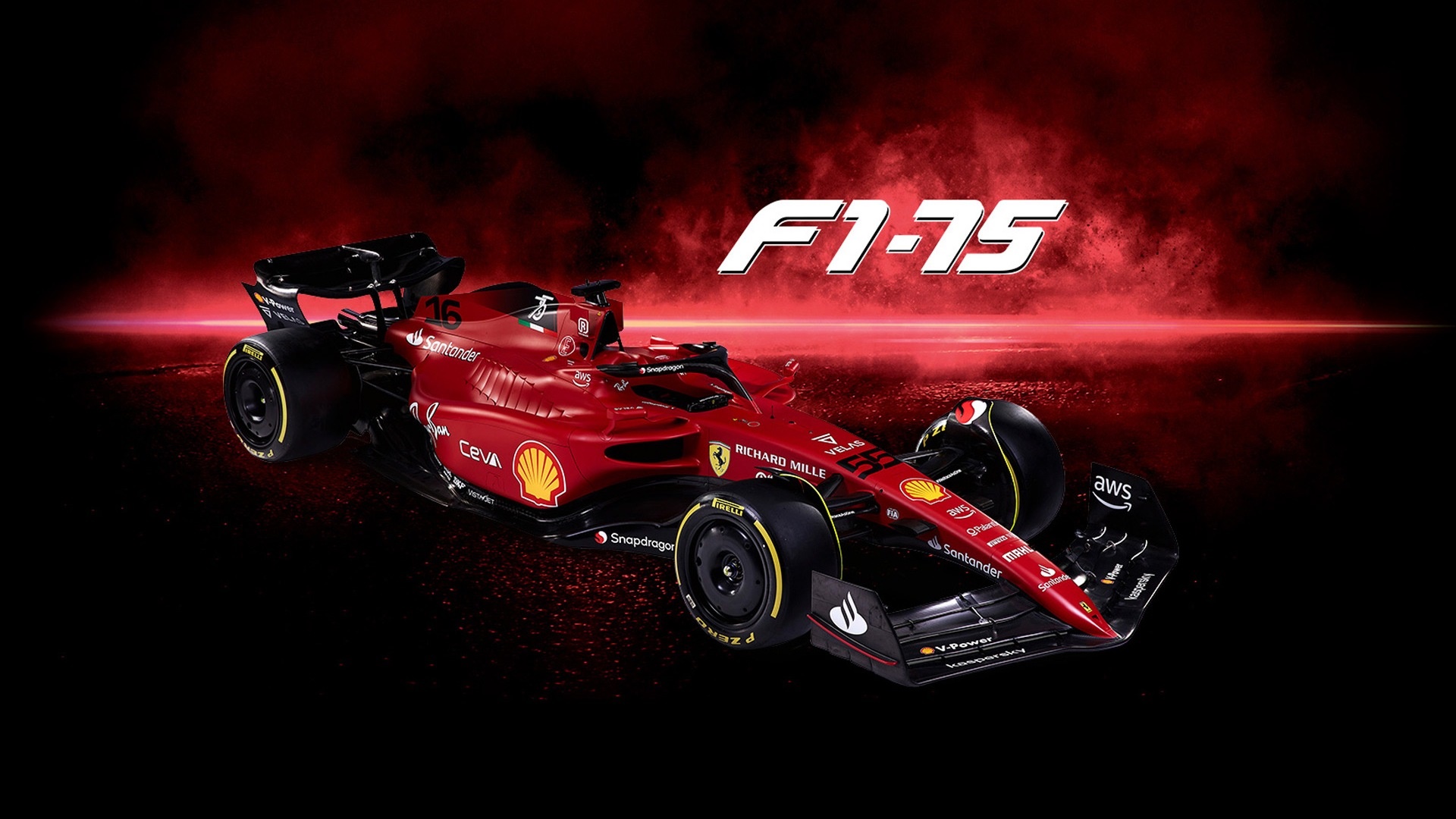Ferrari F1-75 Formula 1 car HD Wallpaper