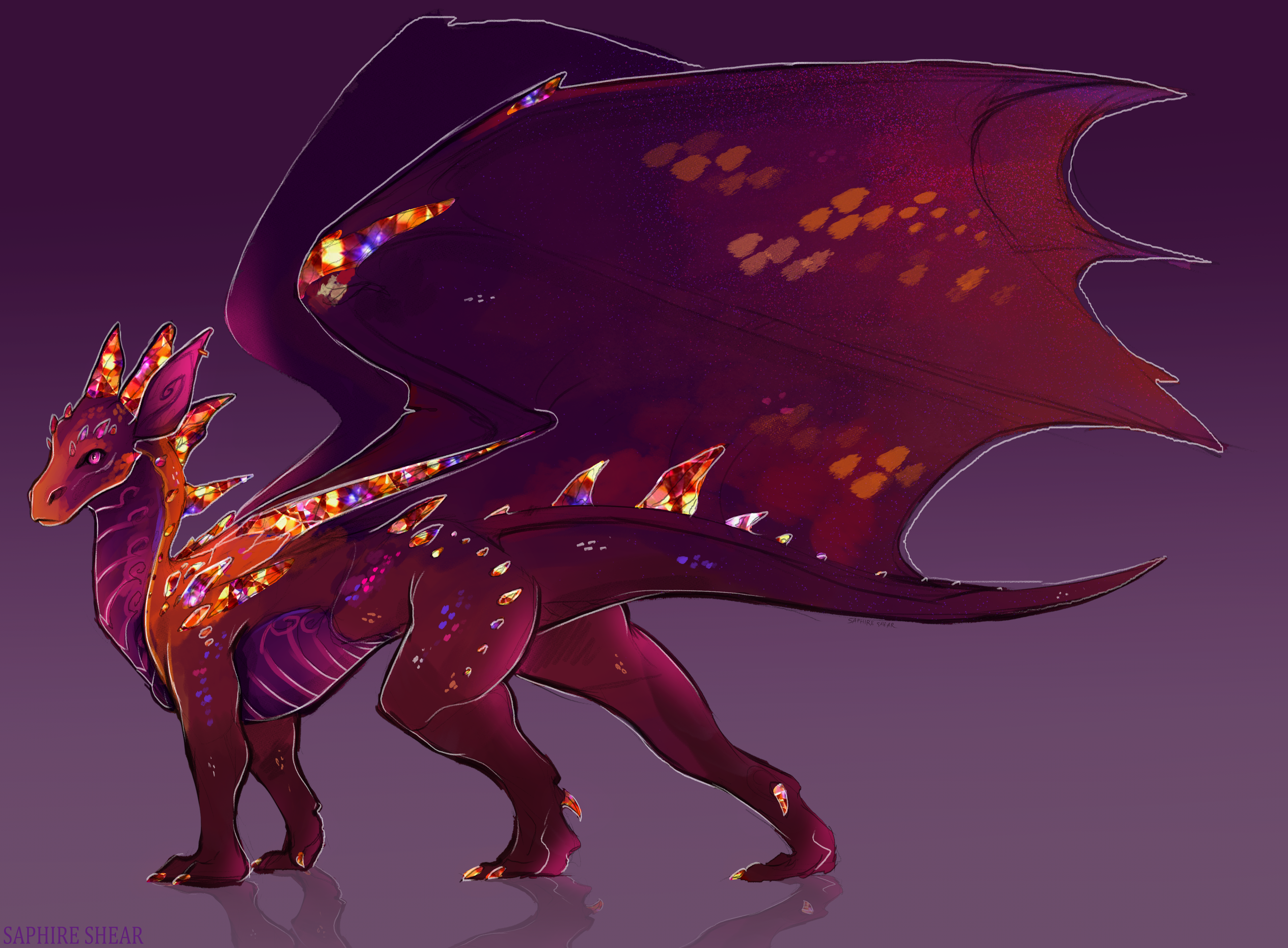 Gem Dragon by Saphire Shear HD Wallpaper