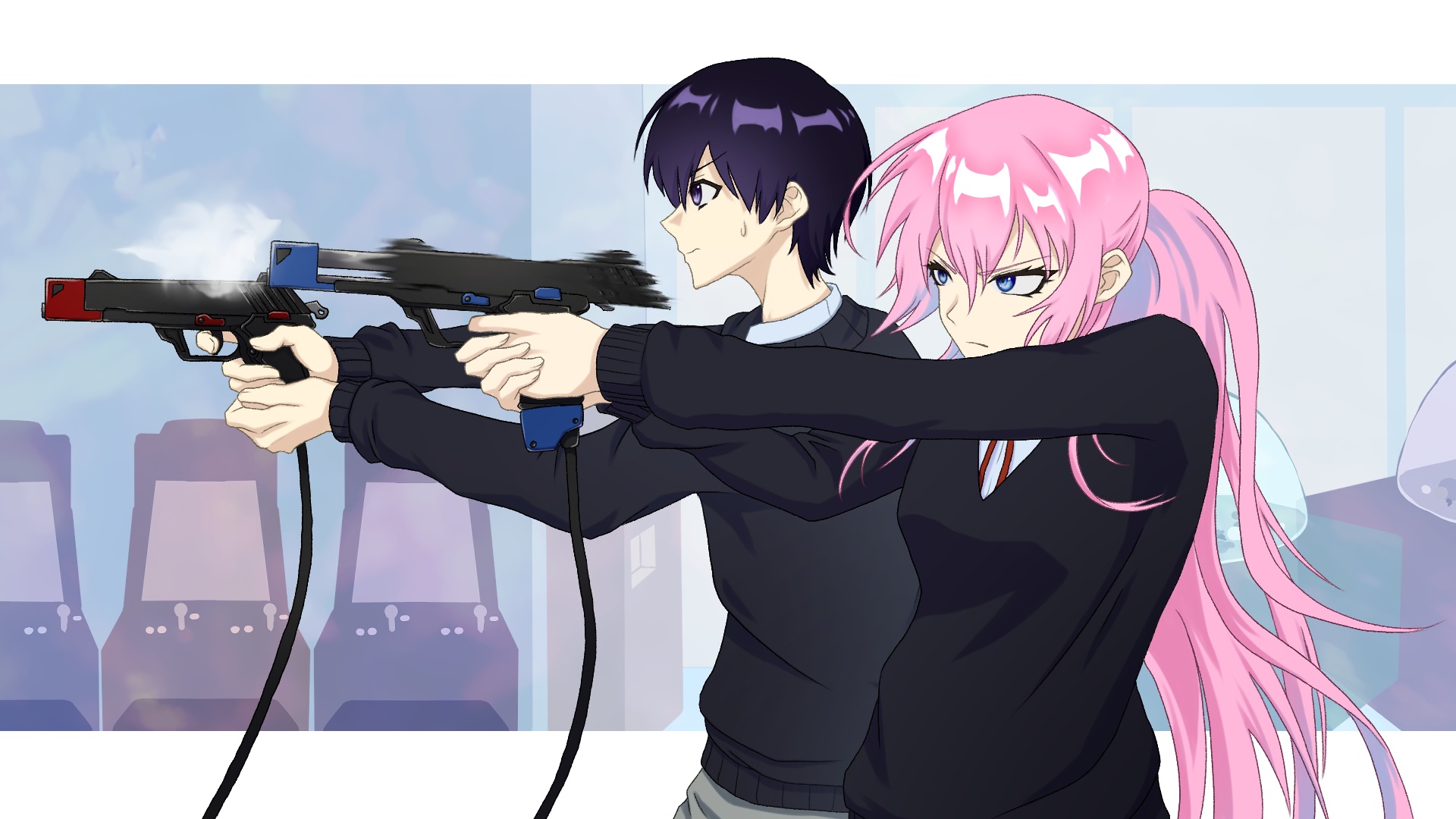 Yuu Izumi and Micchon Shikimori from Shikimoris Not Just A Cutie HD Wallpaper