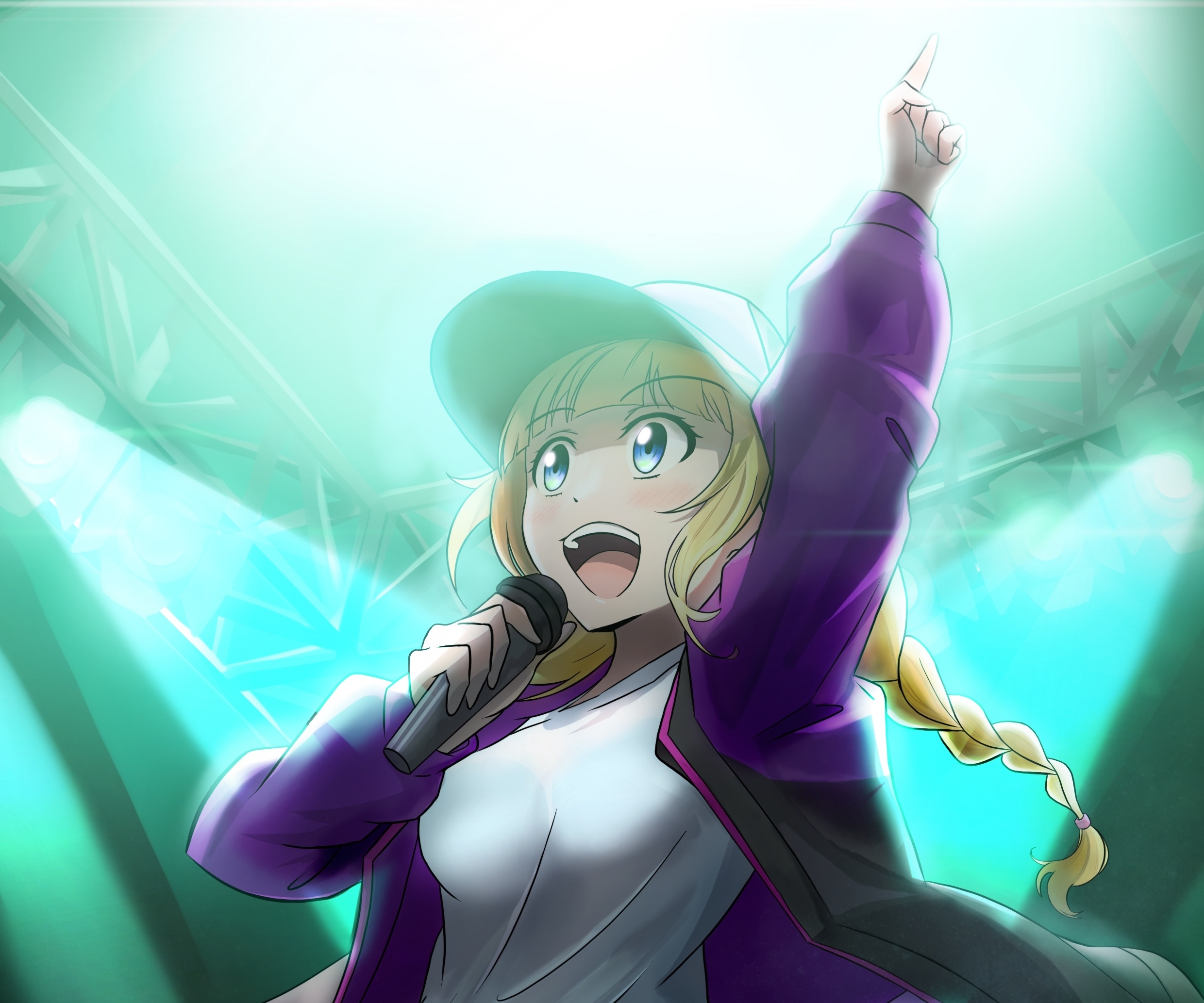 Eiko Tsukimi from Ya Boy Kongming! performing HD Wallpaper