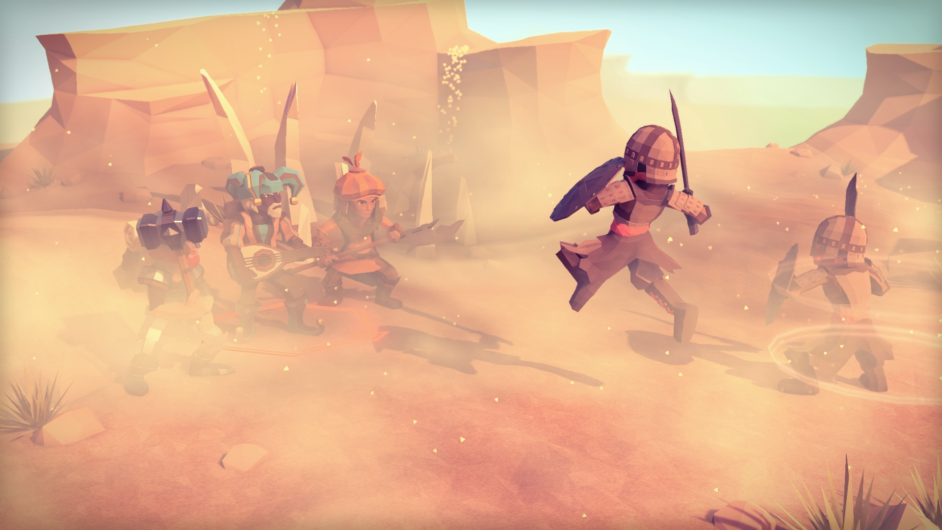 For The King characters in desert battle HD Wallpaper