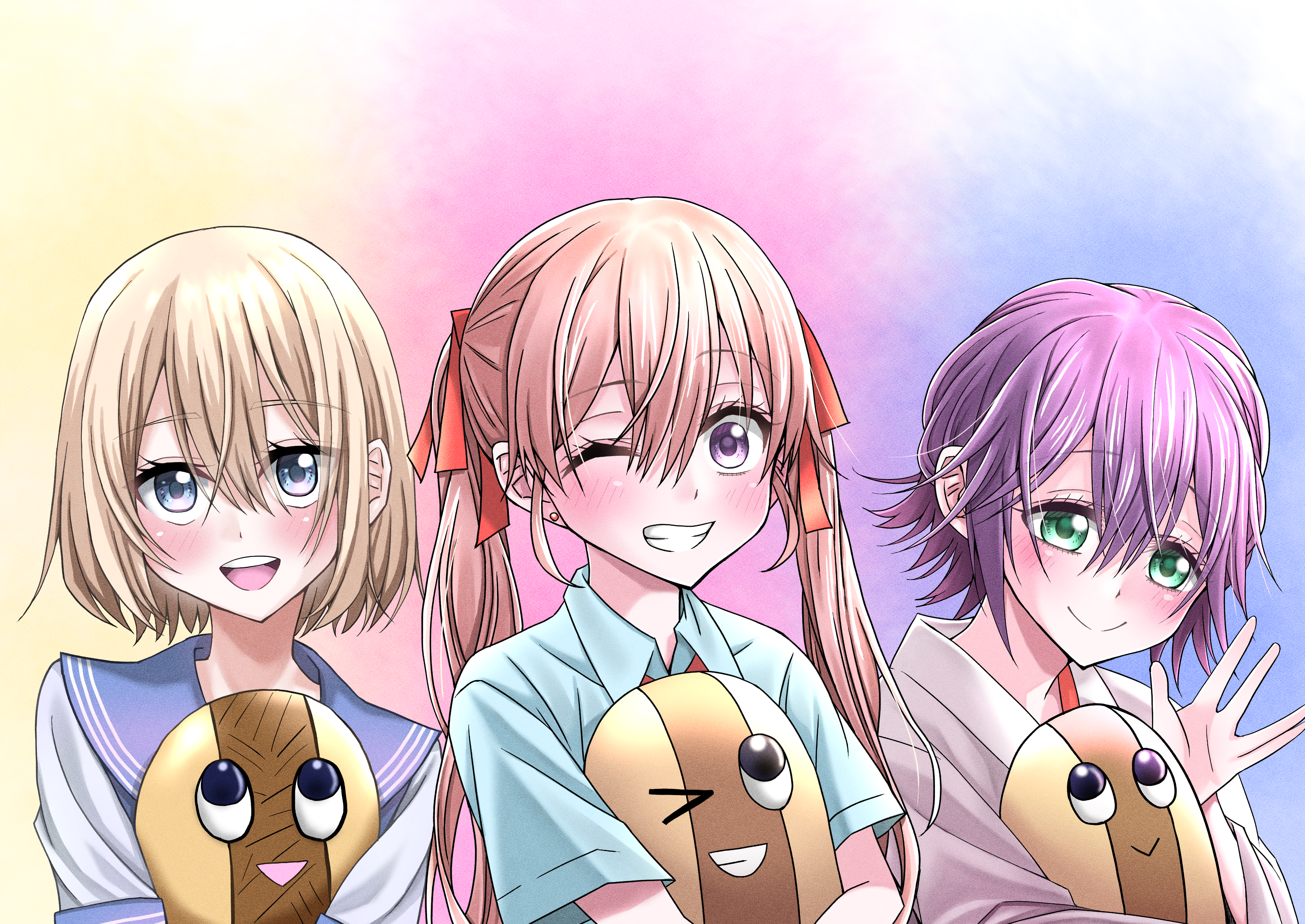 Sachi Umino, Erika Amano, and Hiro Segawa from A Couple of Cuckoos HD Wallpaper