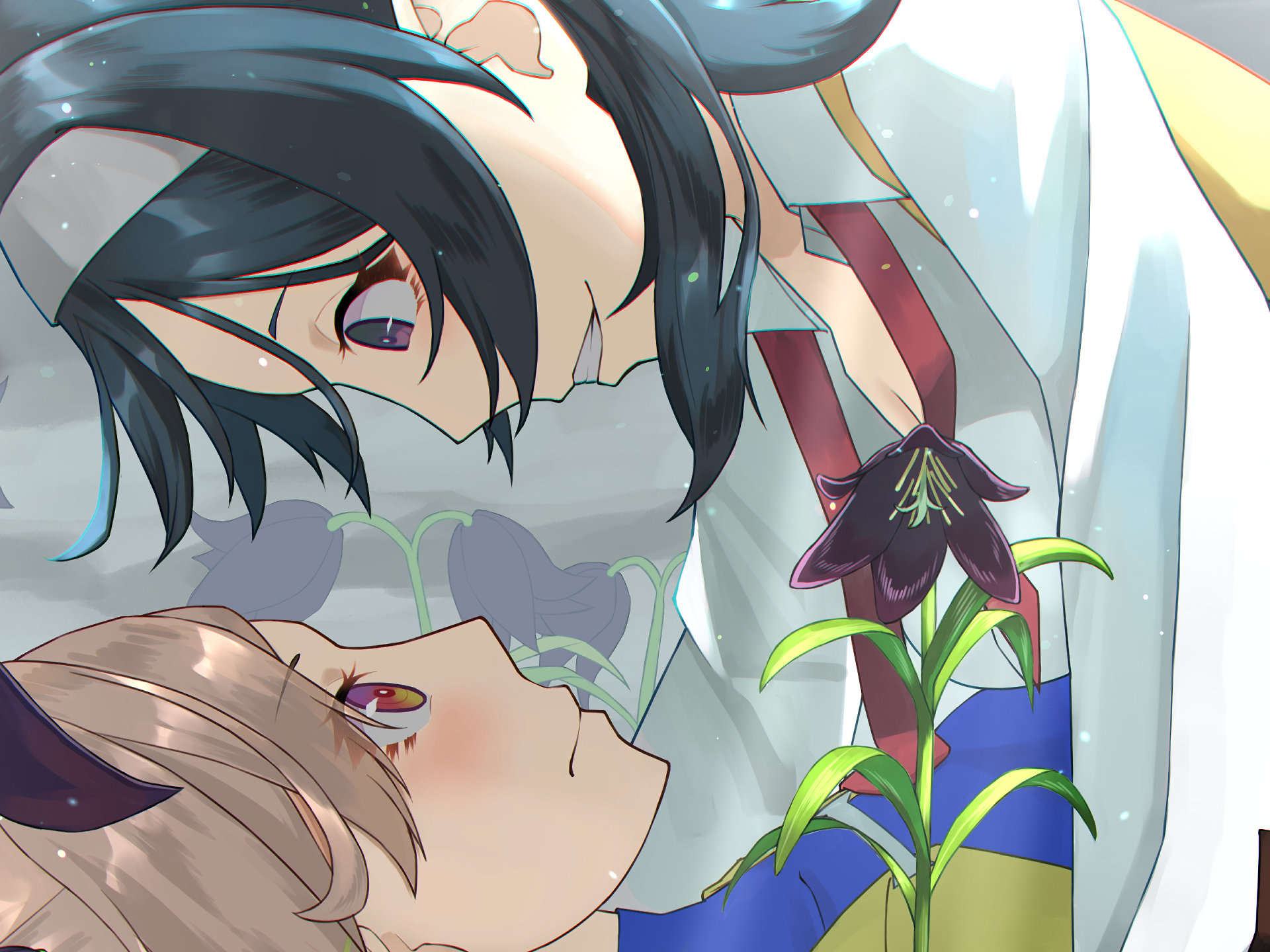 Akari Tokito and Menou from The Executioner and Her Way of Life HD Wallpaper