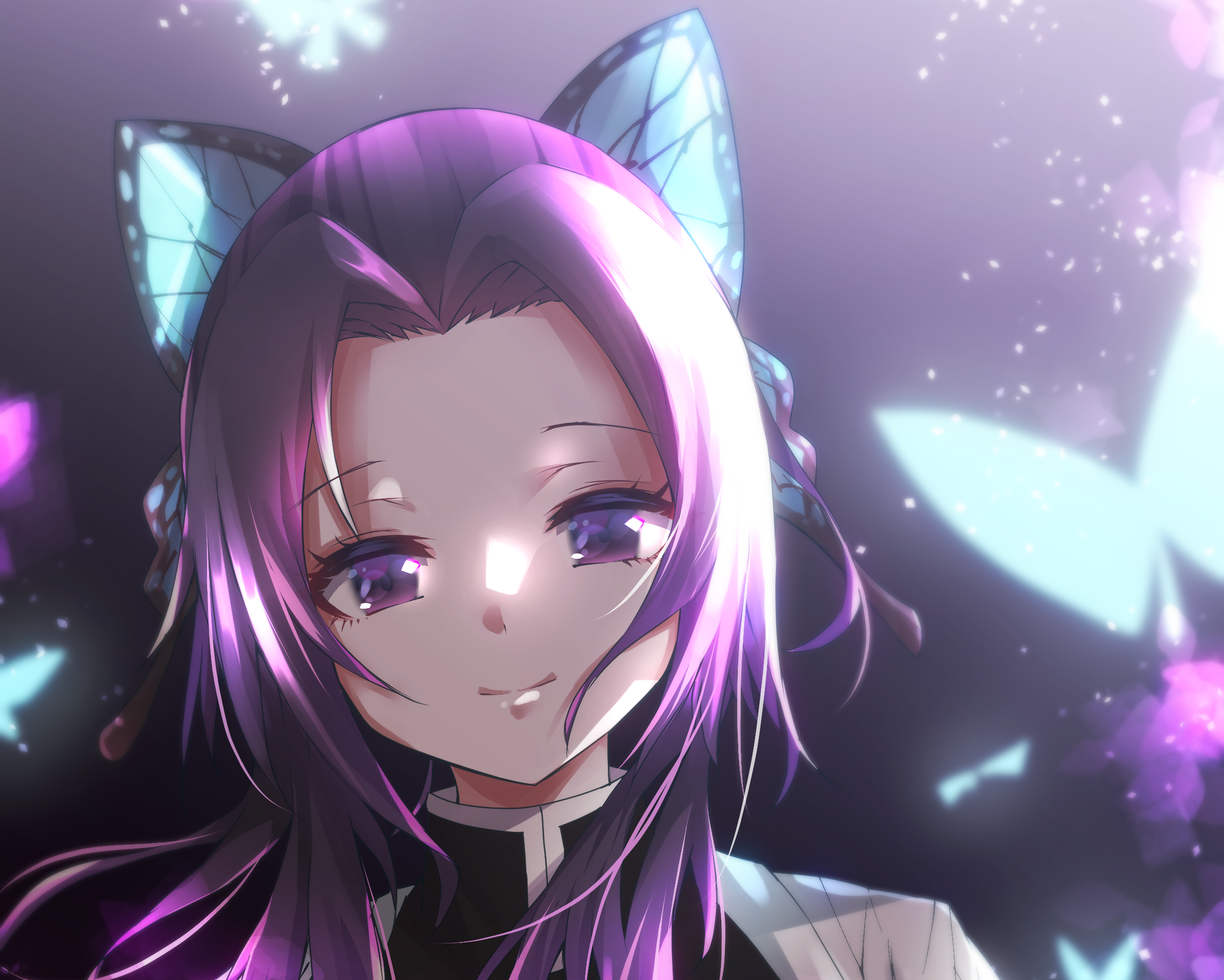 Shinobu Kochou from Demon Slayer: Kimetsu No Yaiba HD Wallpaper