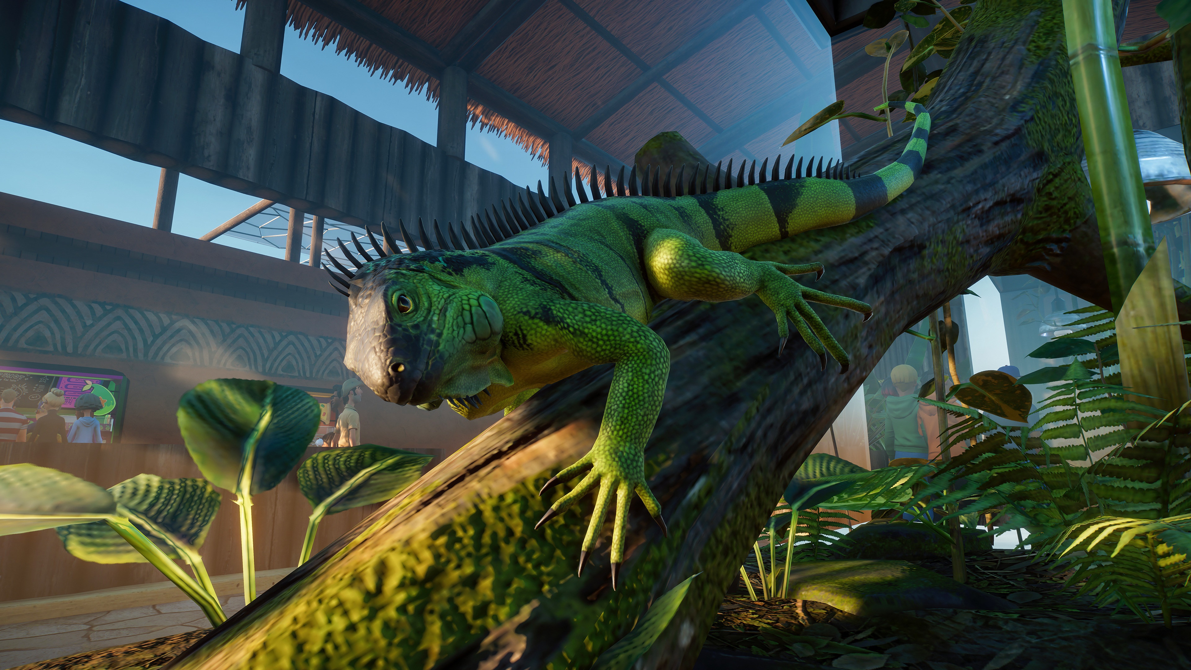 Green Iguana in Planet Zoo 4K HD Wallpaper