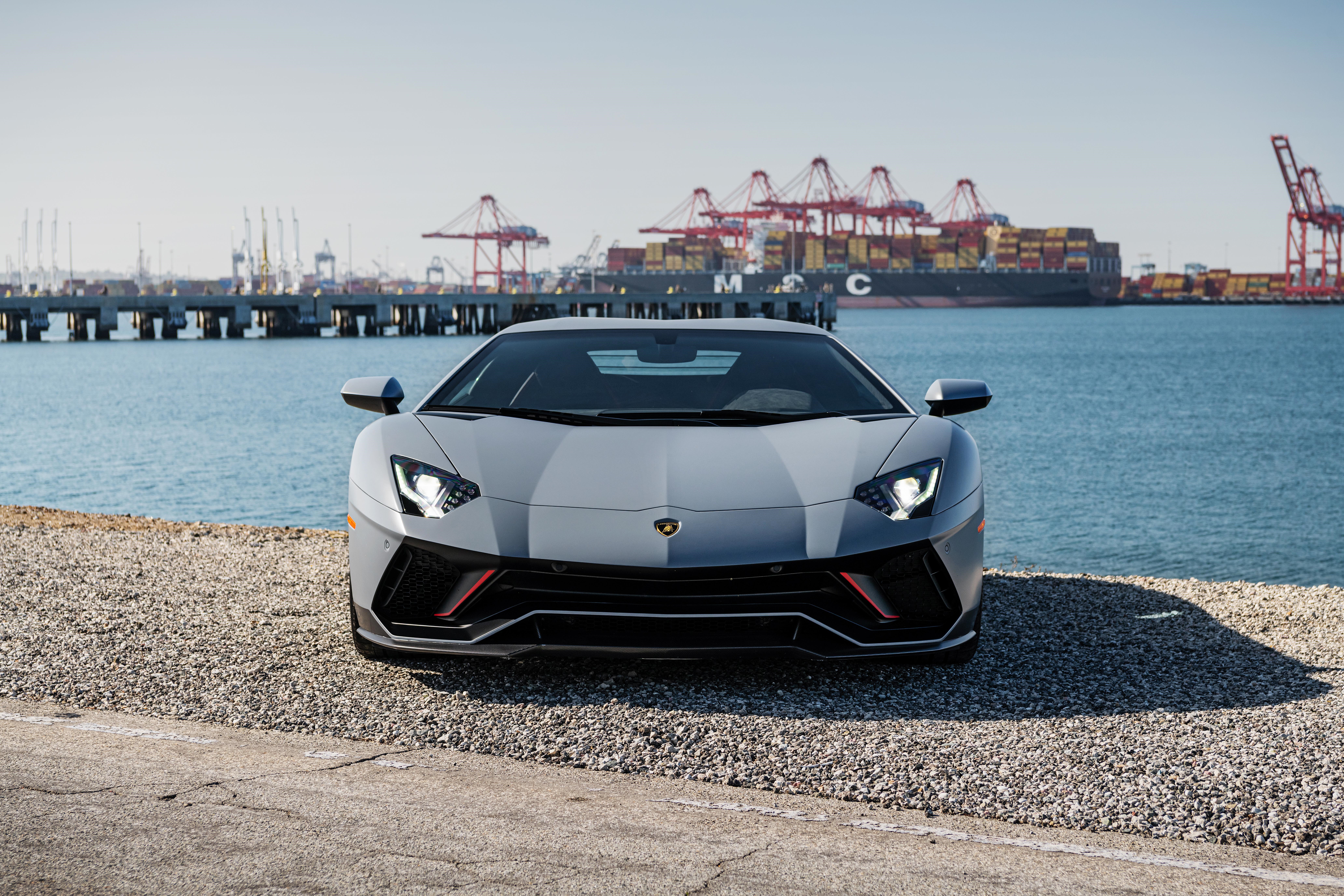 Lamborghini Aventador LP 780-4 Ultimae by the sea HD Wallpaper