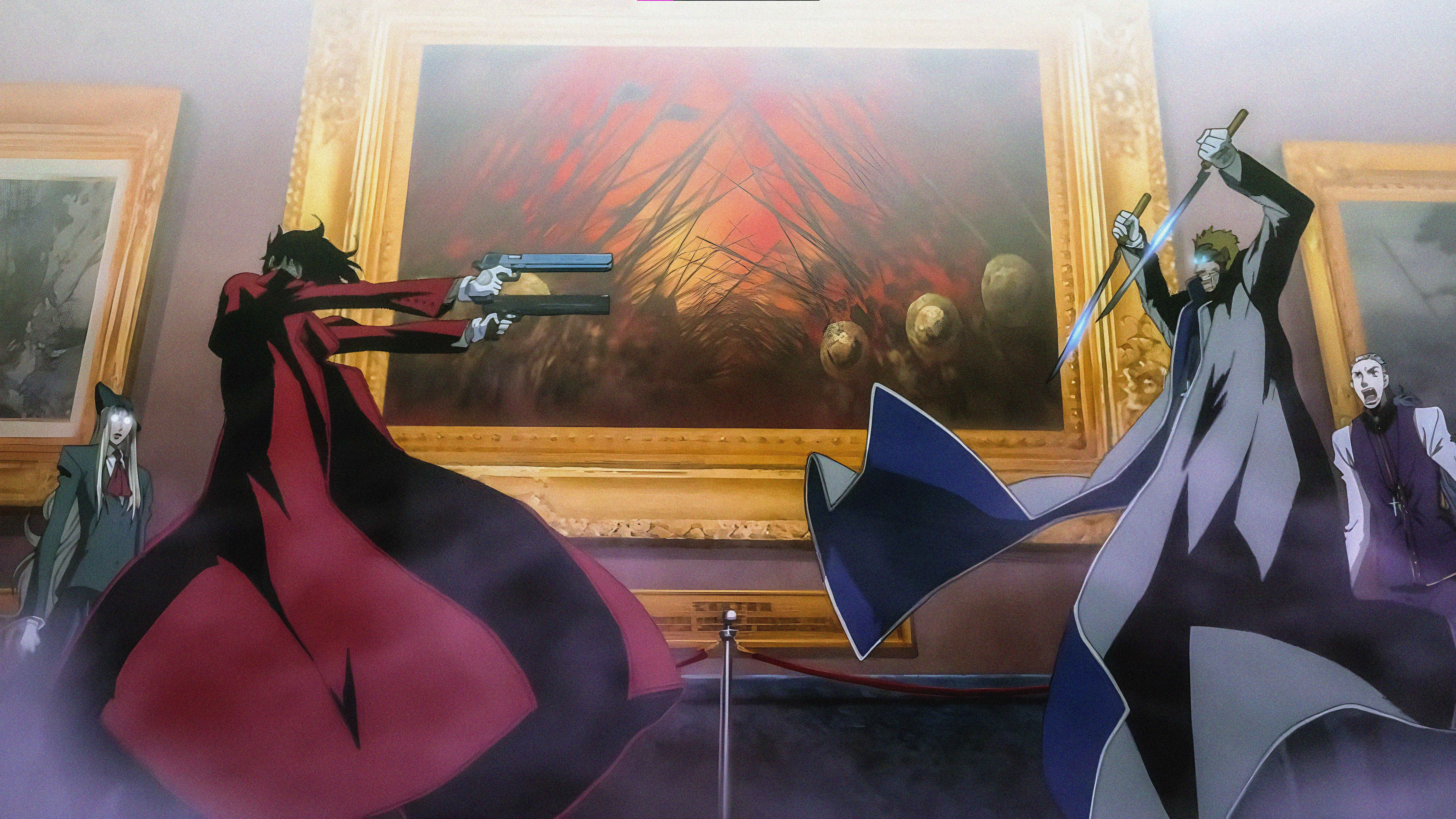 Alexander Anderson vs Alucard from Hellsing HD Wallpaper