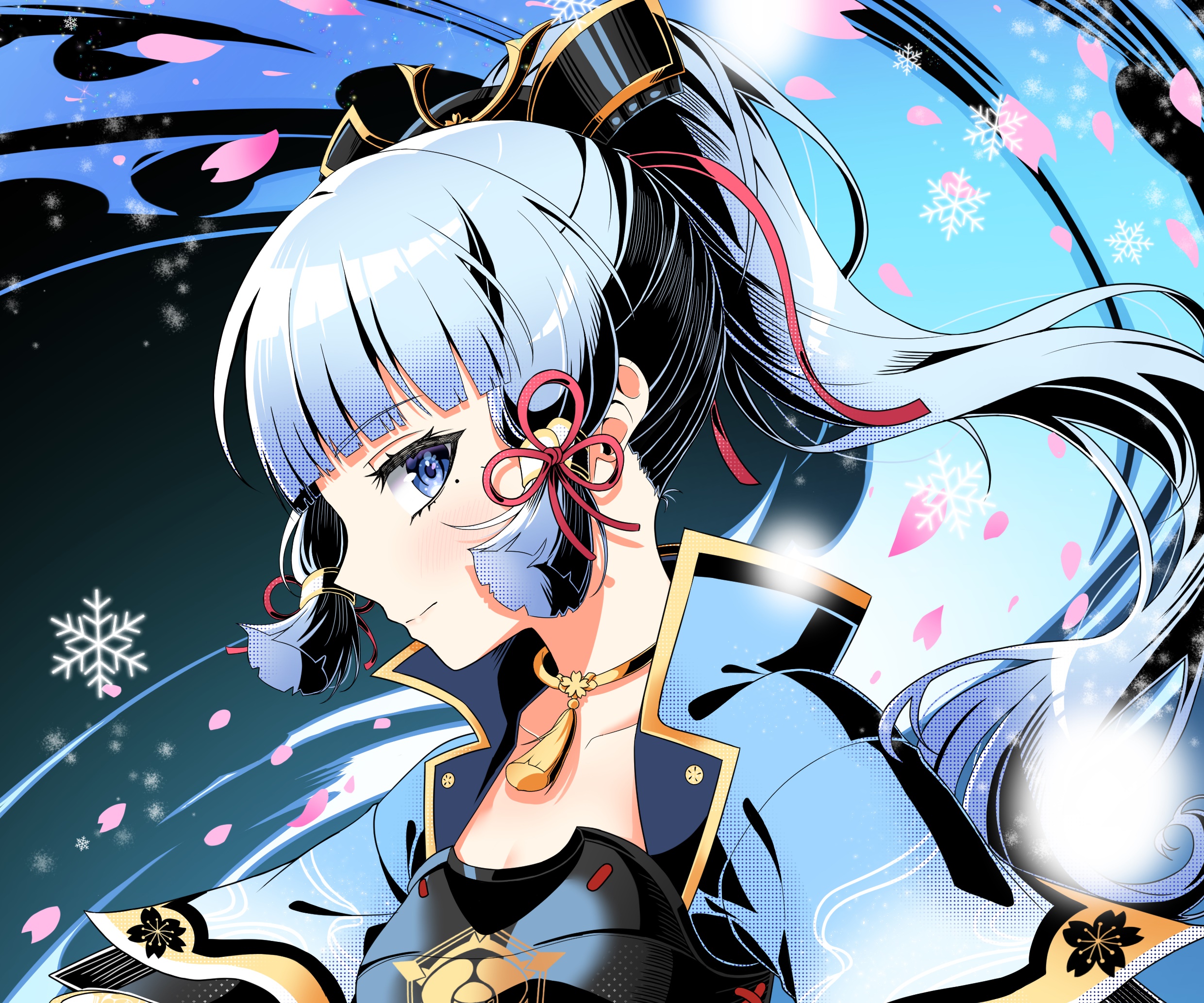 Kamisato Ayaka from Genshin Impact HD Wallpaper