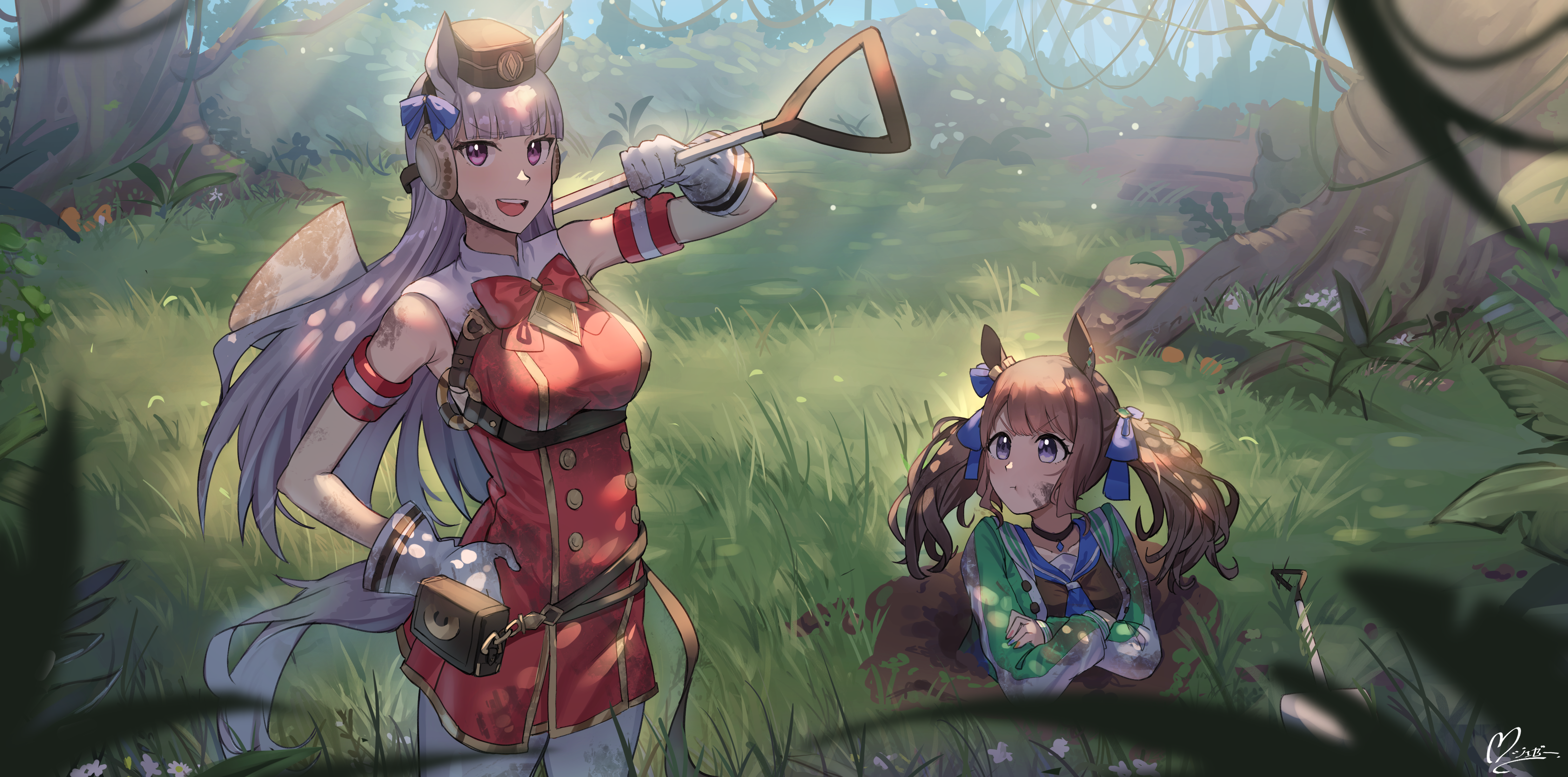 Tosen Jordan and Gold Ship from Uma Musume: Pretty Derby 4K HD Wallpaper