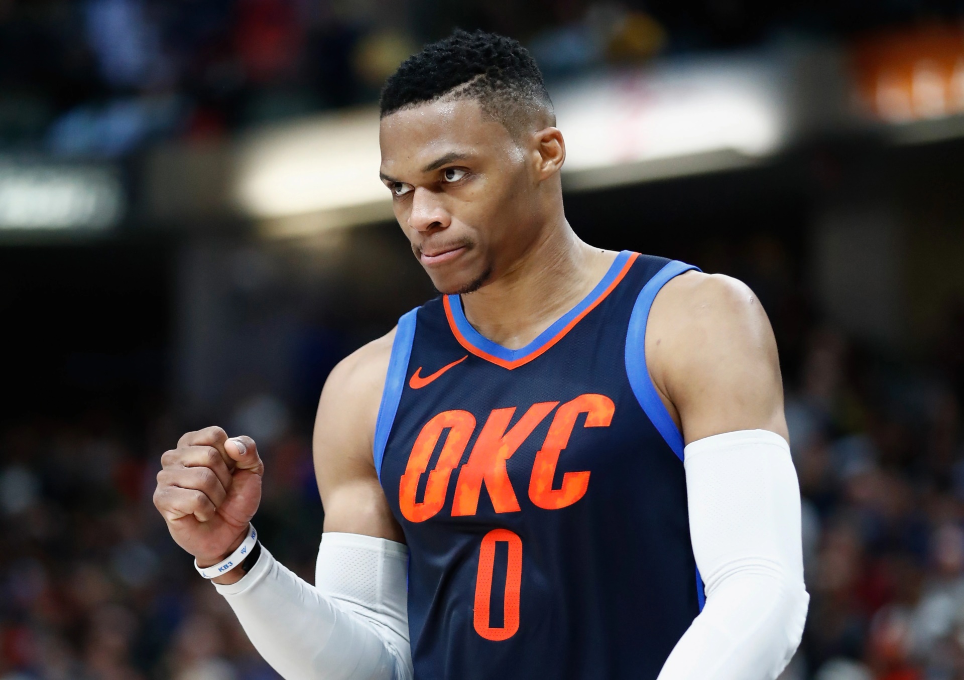 Russell Westbrook from Oklahoma City Thunder HD Wallpaper