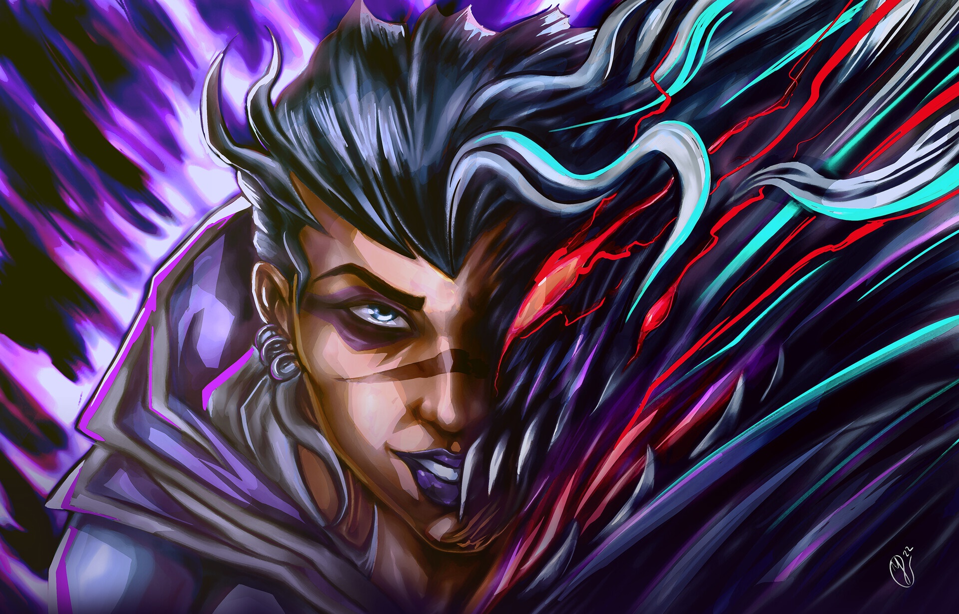 Fade from Valorant with demonic transformation HD Wallpaper