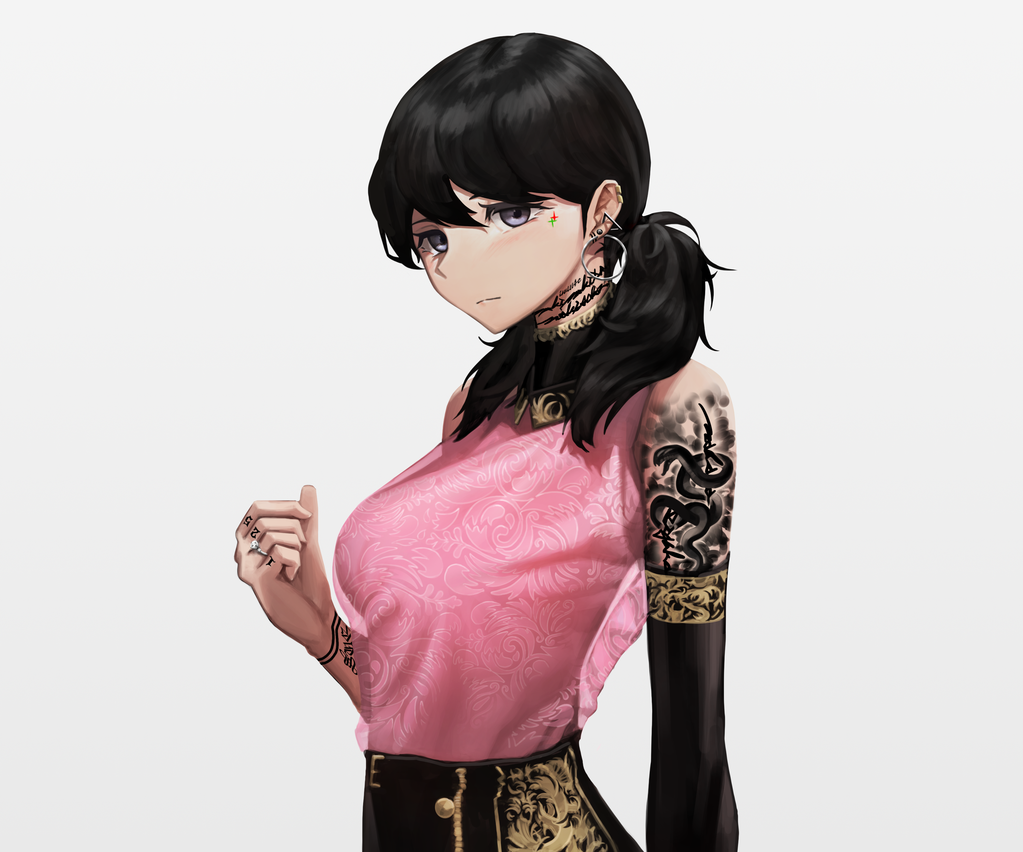 Shizuka Minamoto with Tattoos HD Wallpaper