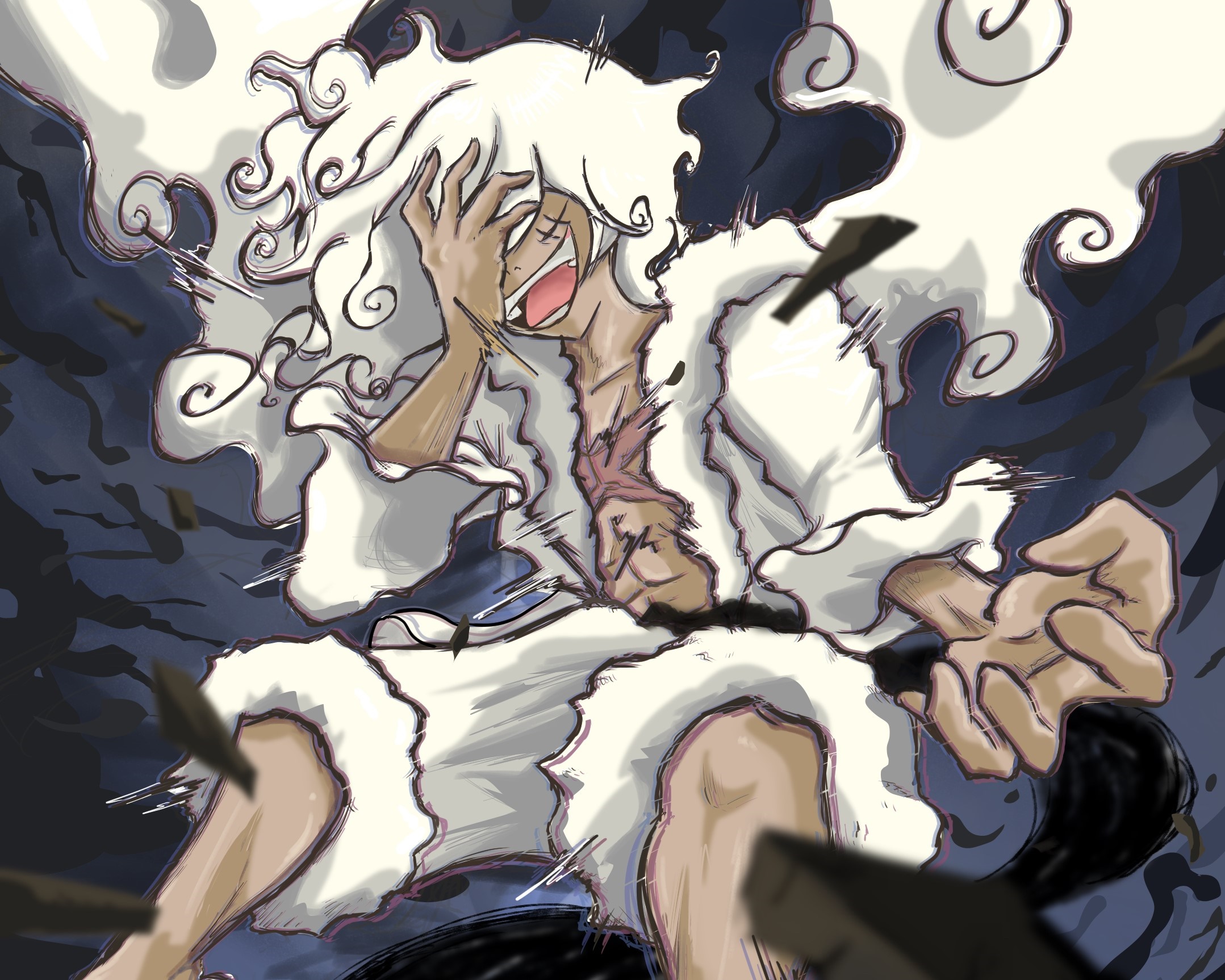 Monkey D. Luffy in Gear 5 from One Piece HD Wallpaper