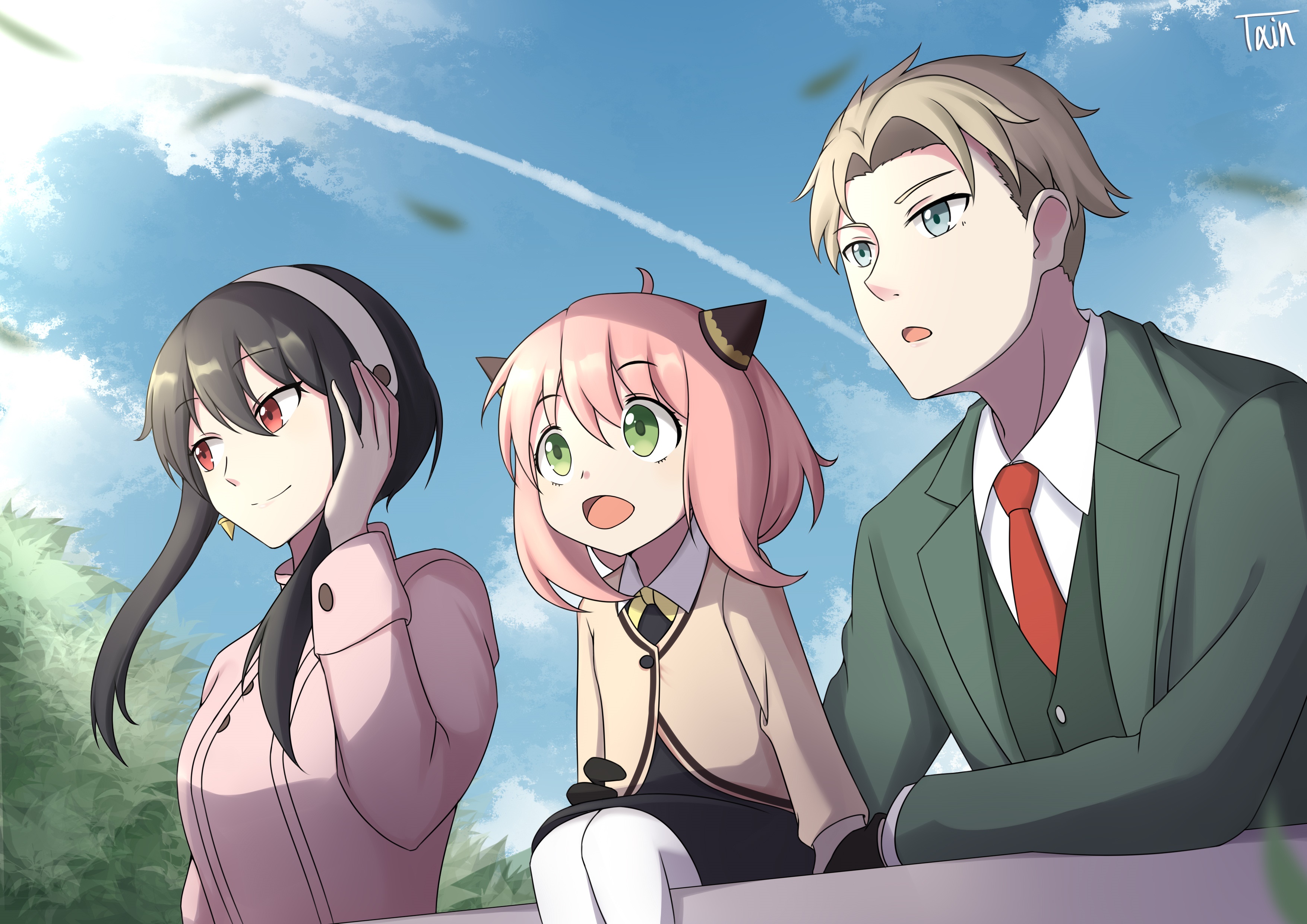 Anya, Loid, and Yor from Spy x Family HD Wallpaper