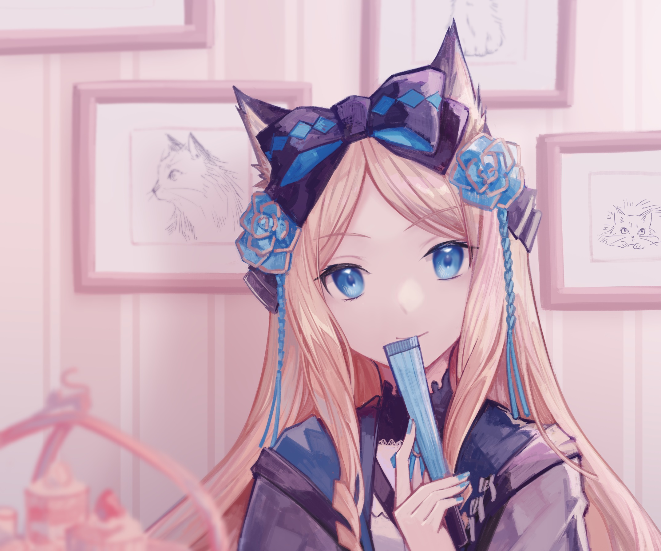Iris from Arknights HD Wallpaper