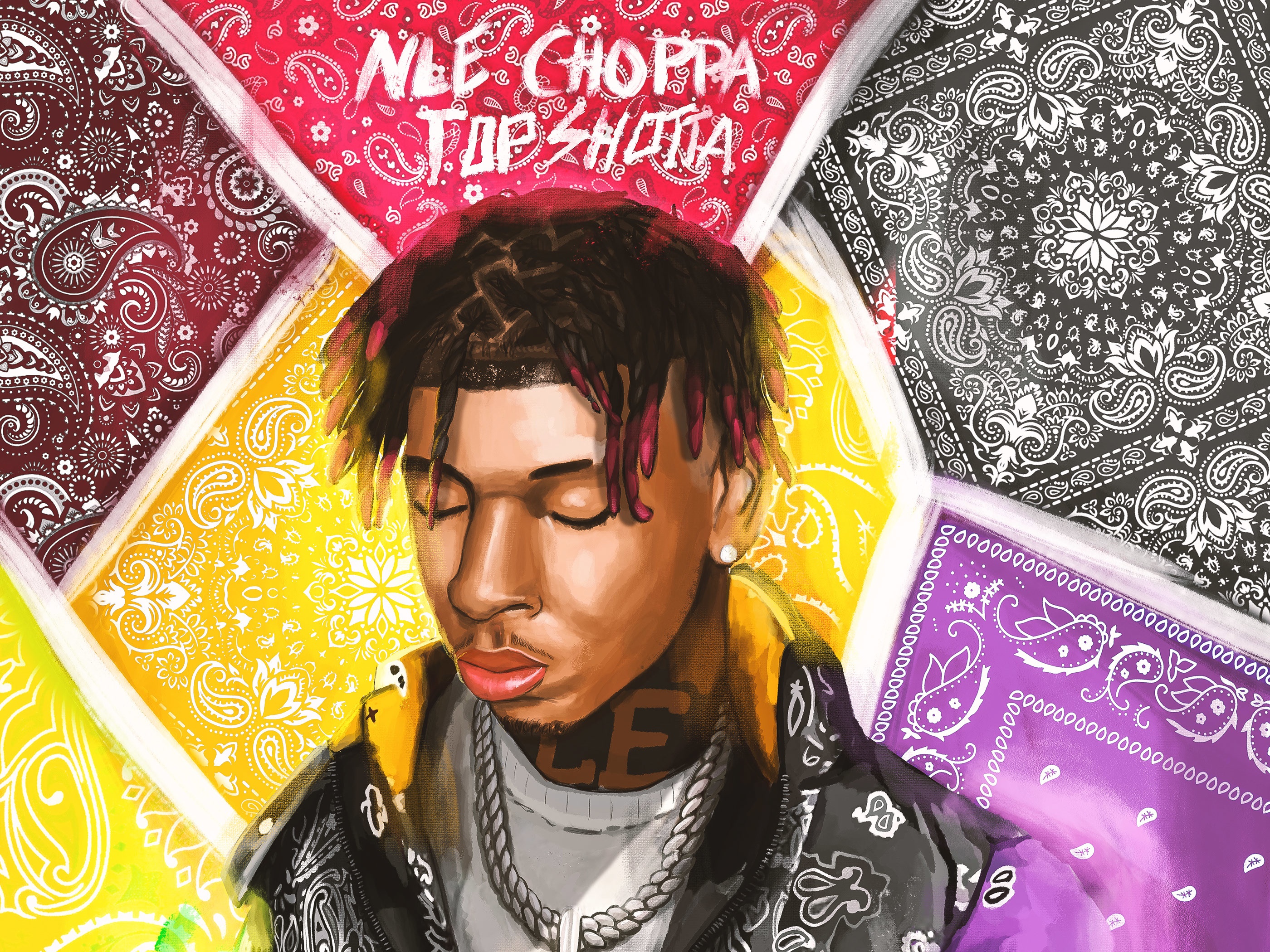 NLE Choppa Top Shotta Album Art HD Wallpaper