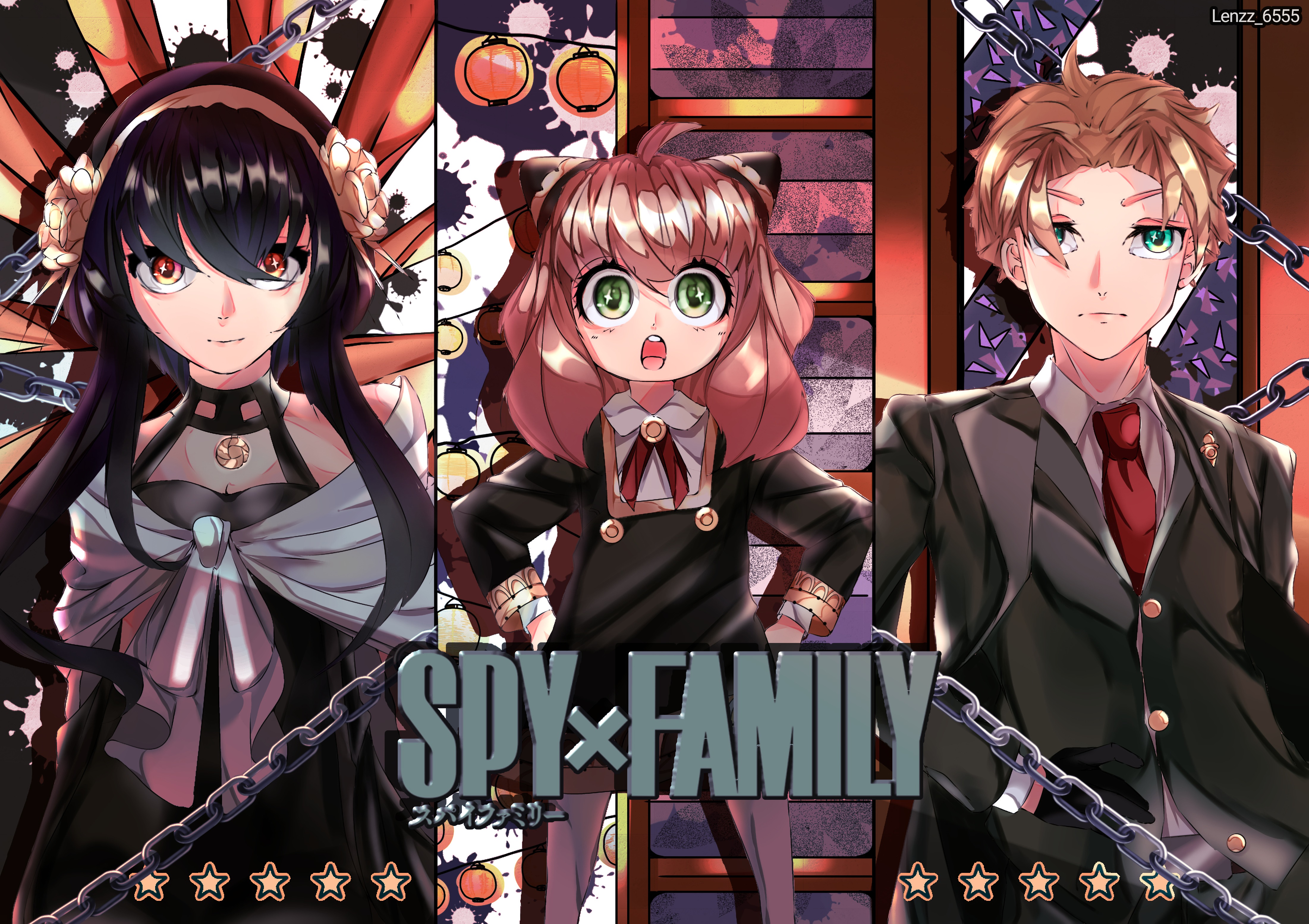 Spy X Family Anya, Yor, and Loid Forger 4K HD Wallpaper