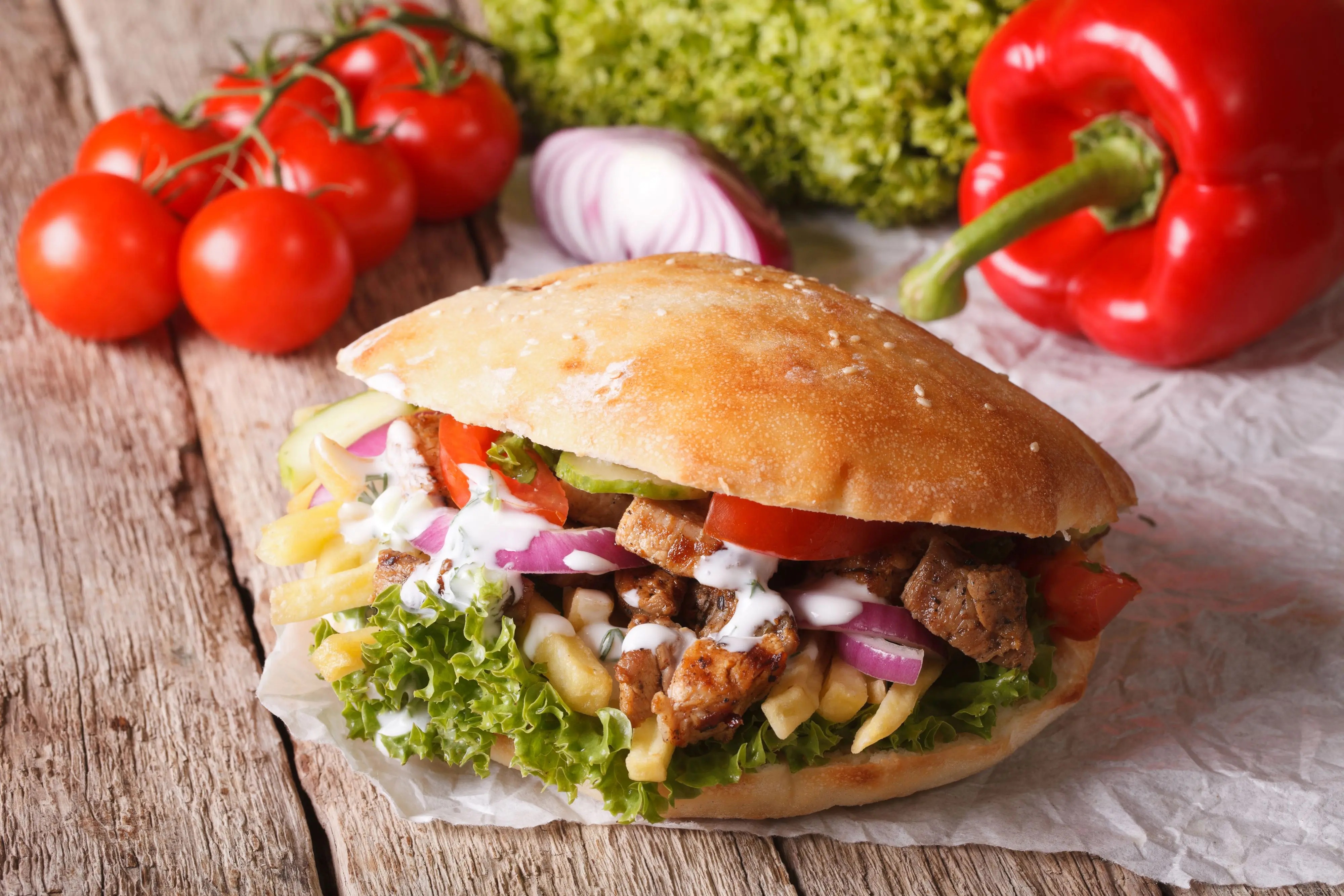 Doner Kebab HD Wallpaper