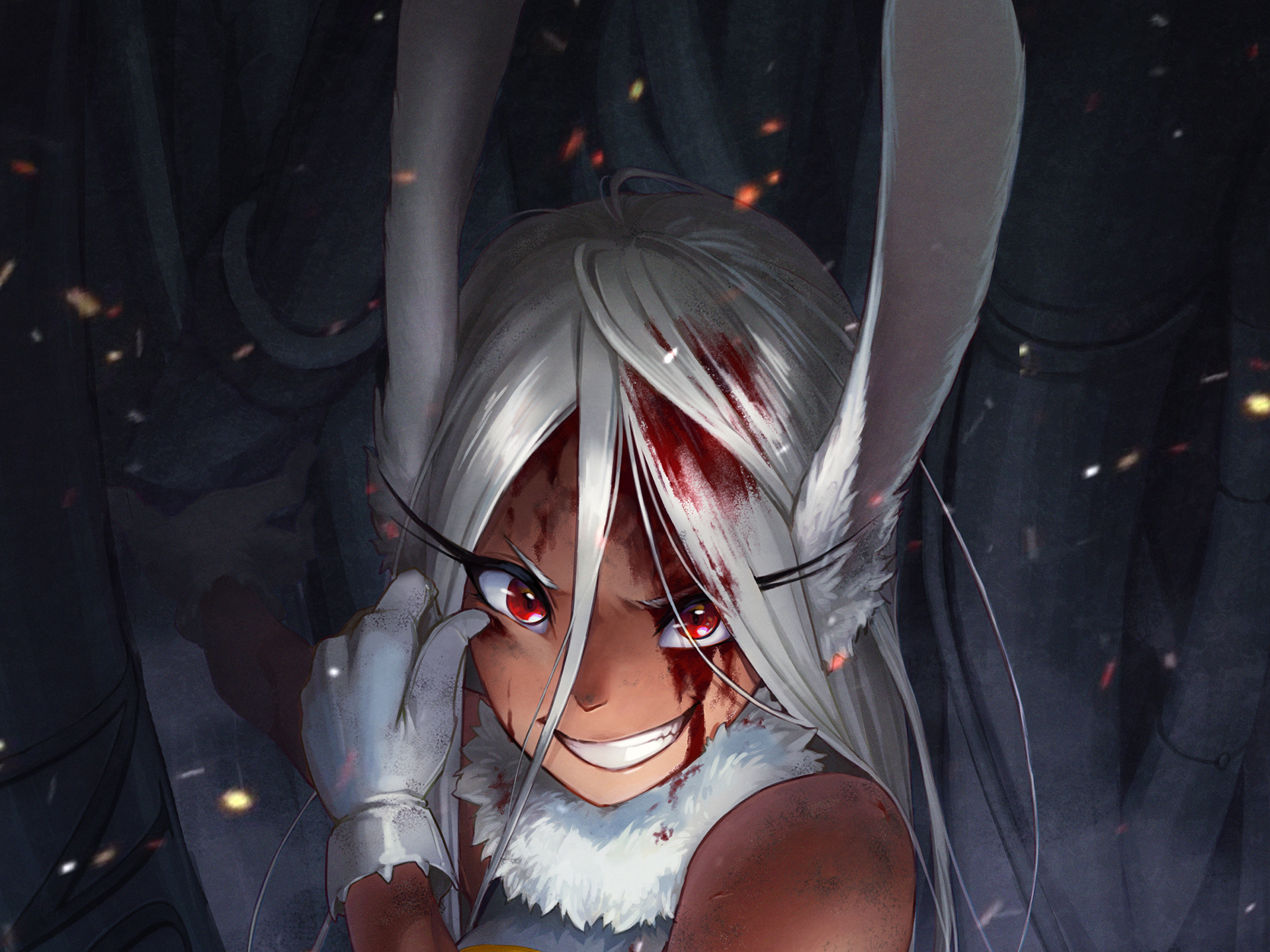 Mirko from My Hero Academia with blood HD Wallpaper