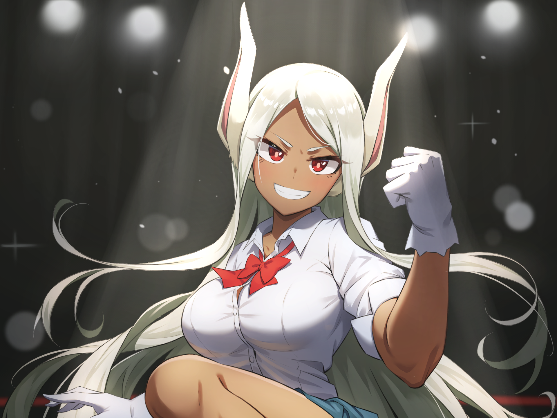 Mirko from My Hero Academia in a boxing ring HD Wallpaper