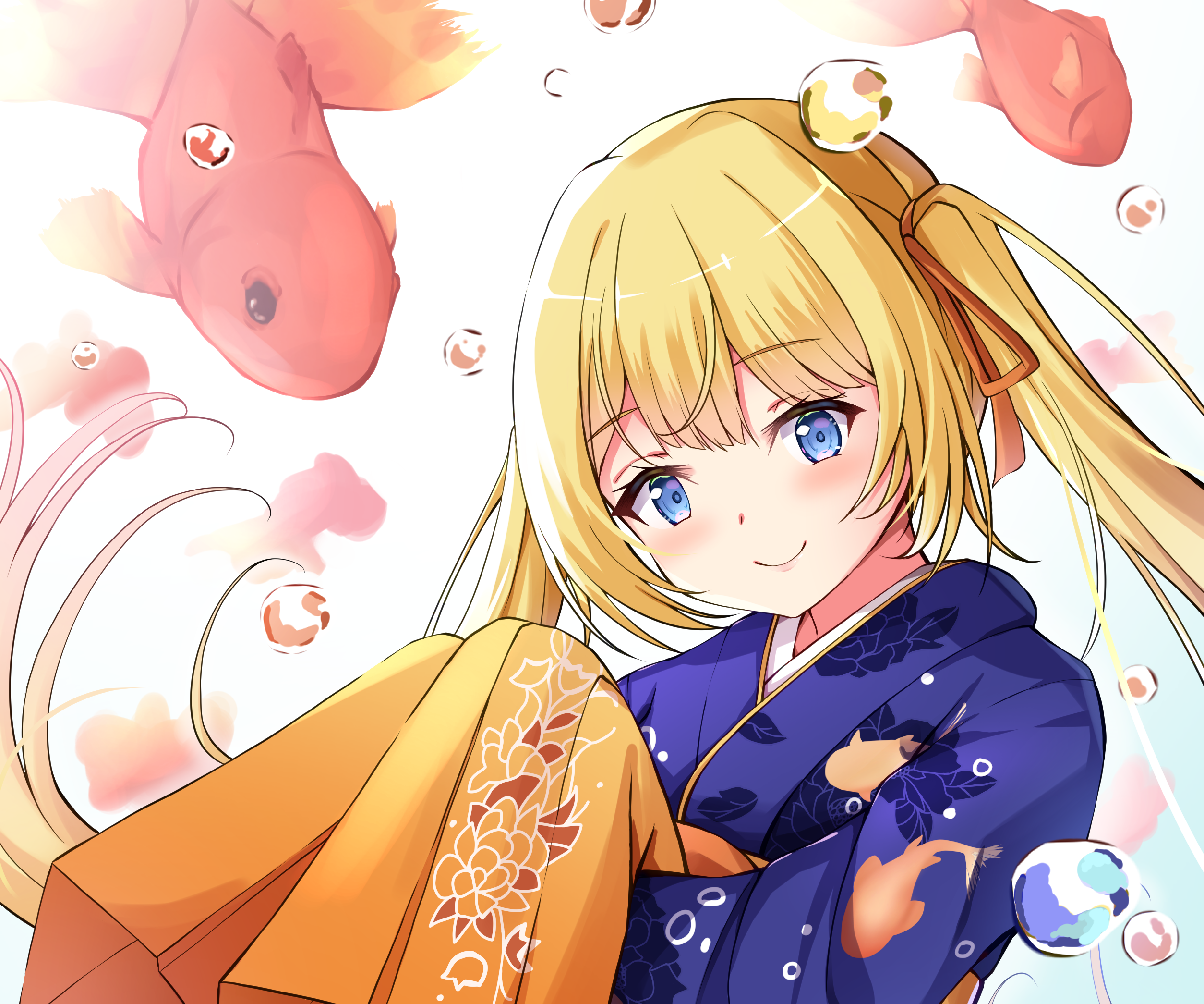 Watson Amelia from Hololive wearing a kimono HD Wallpaper