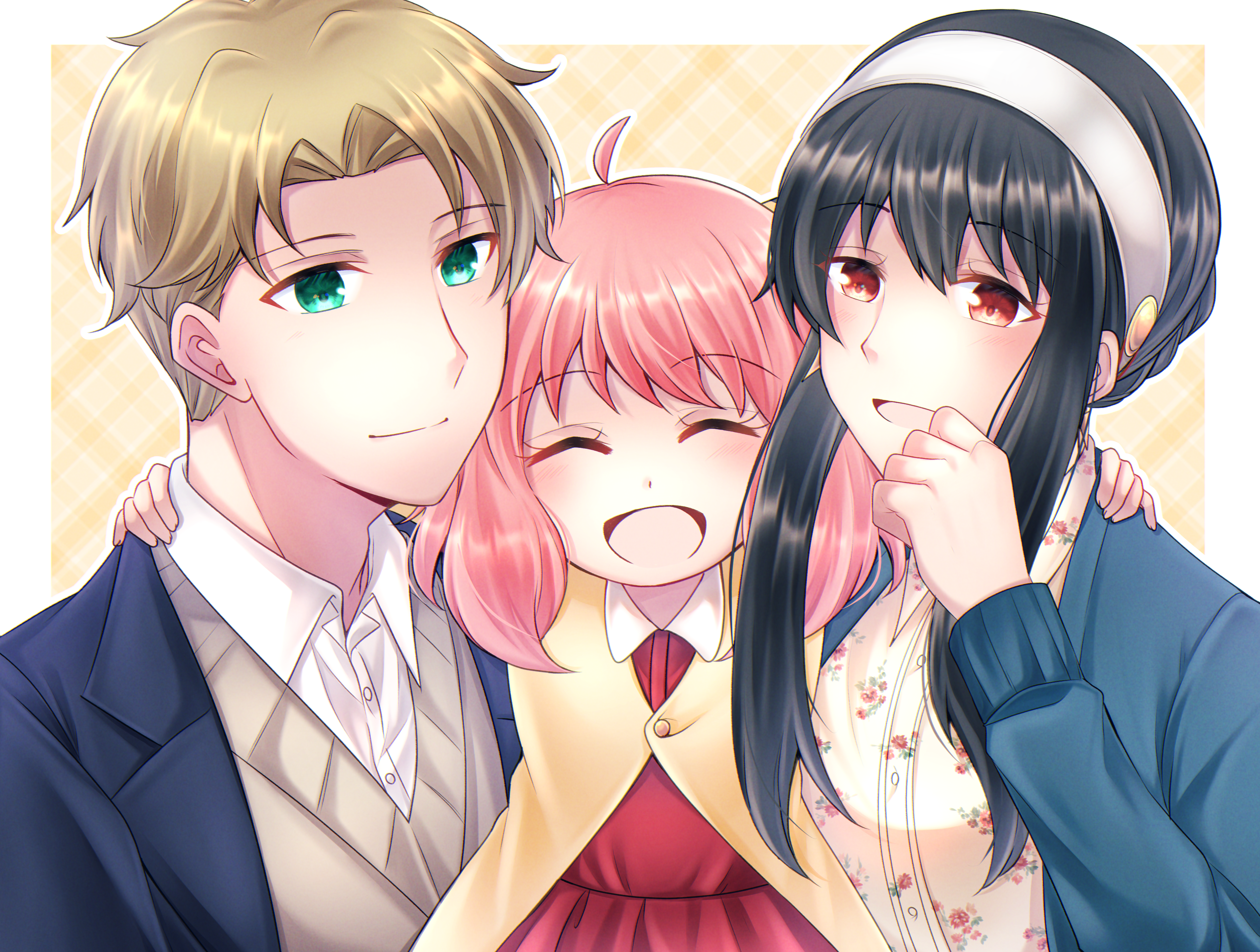 Anya, Loid, and Yor Forger from Spy X Family HD Wallpaper