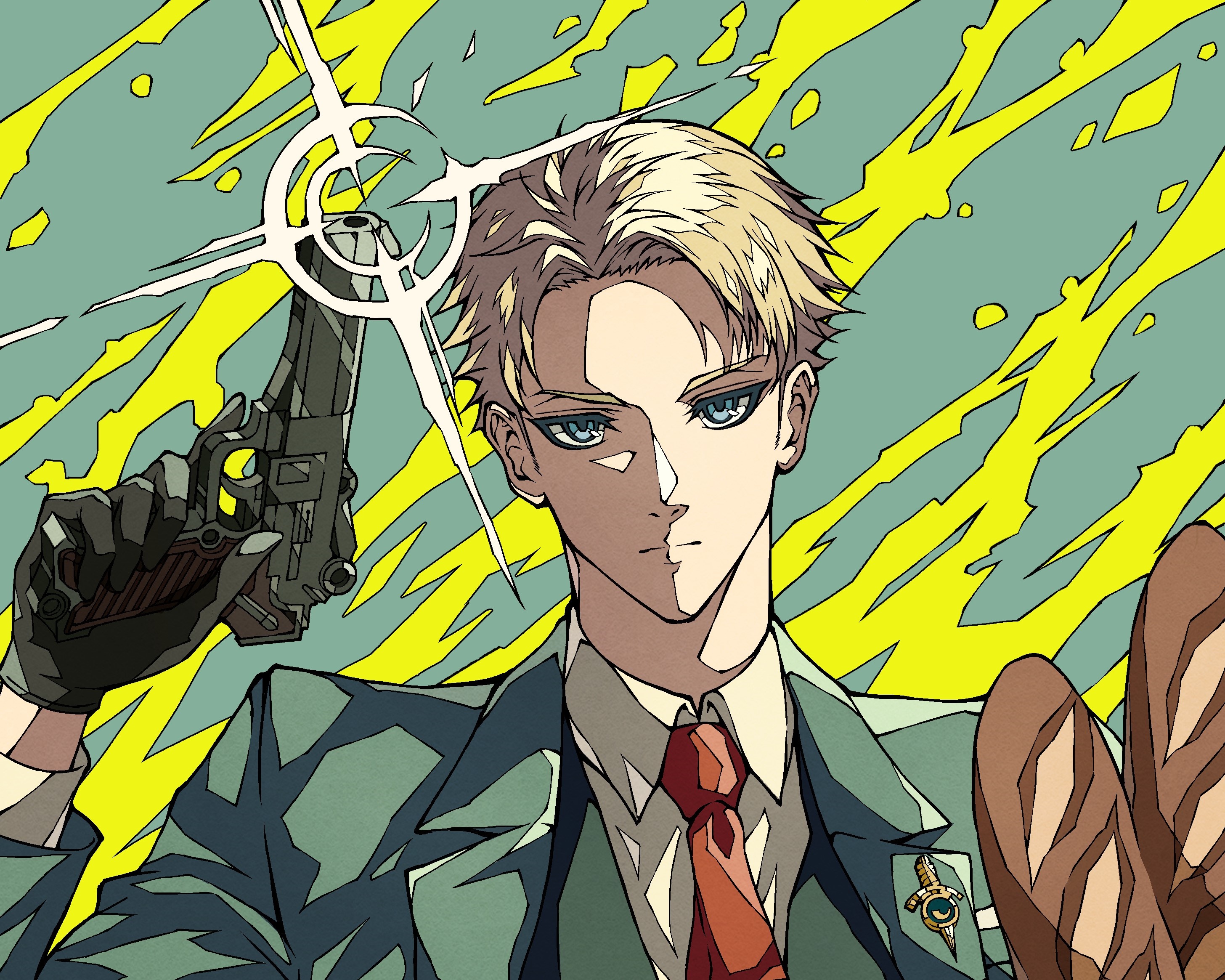 Loid Forger from Spy X Family holding a gun HD Wallpaper