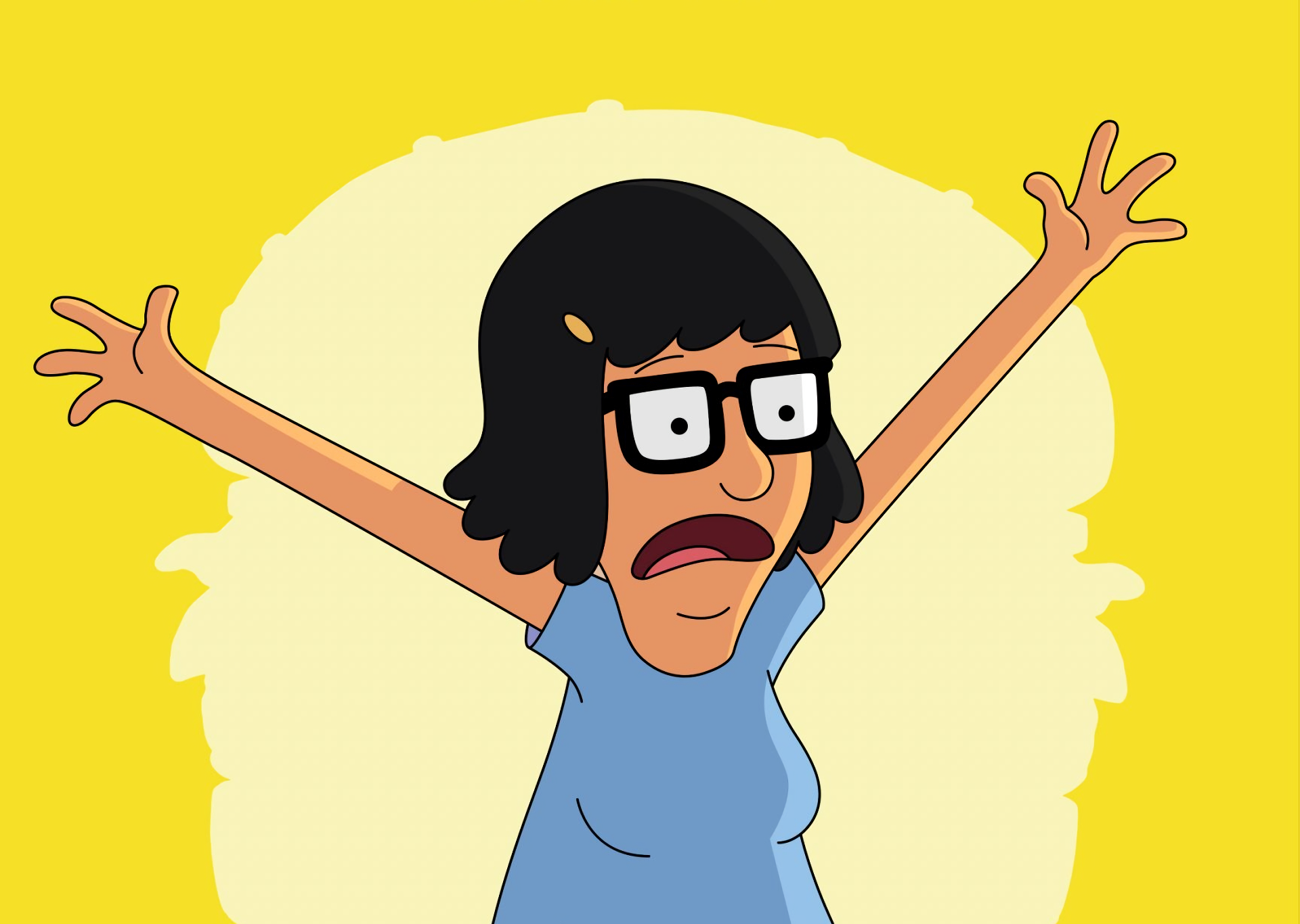 Tina Belcher from Bob's Burgers HD Wallpaper